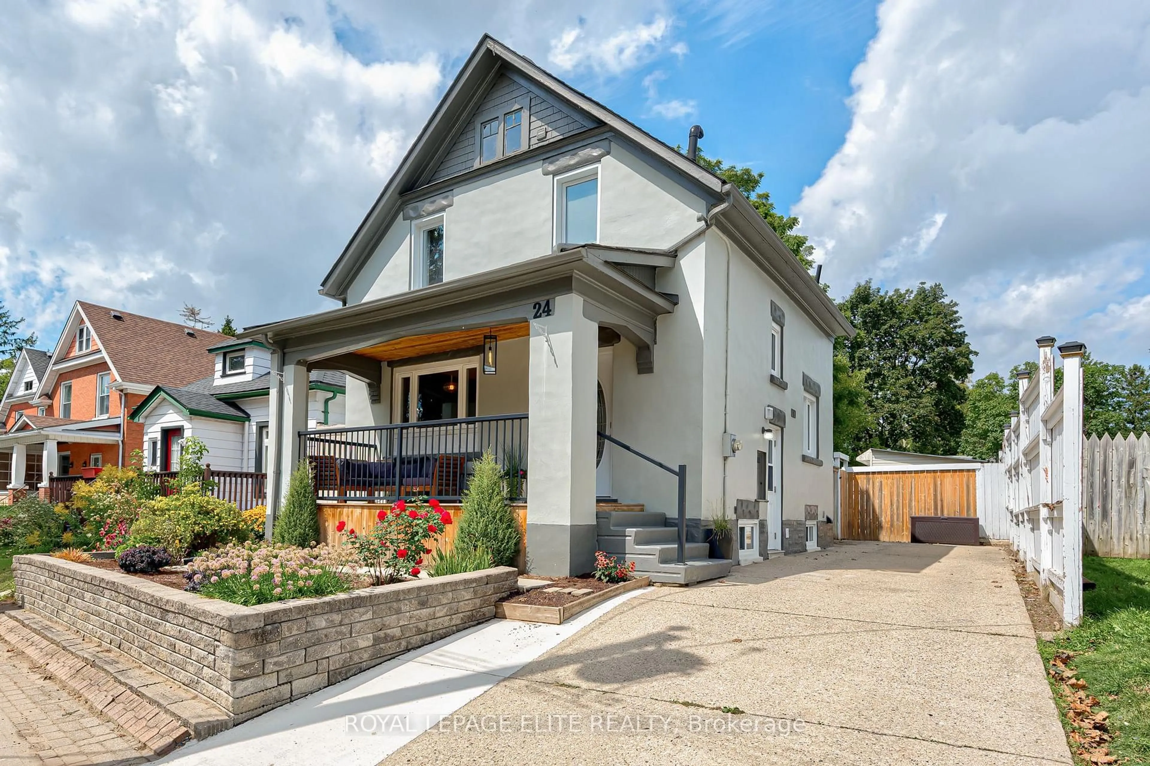 Home with brick exterior material, street for 24 Stahl Ave, Kitchener Ontario N2H 5R6