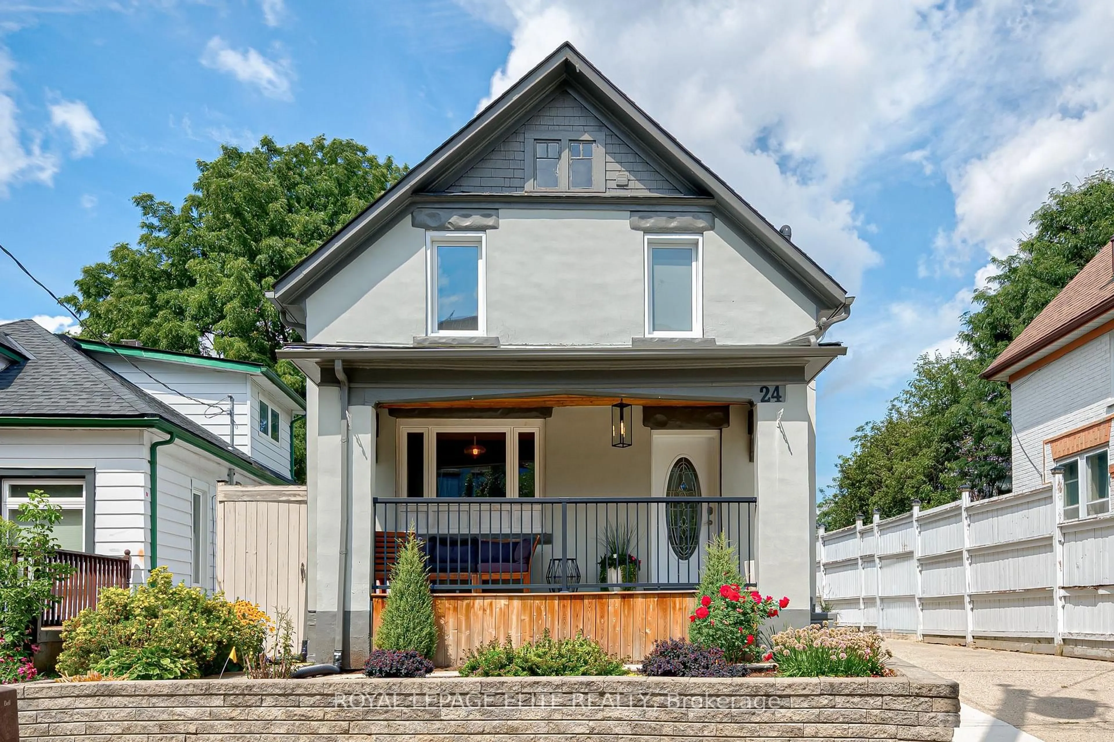 Home with vinyl exterior material, street for 24 Stahl Ave, Kitchener Ontario N2H 5R6