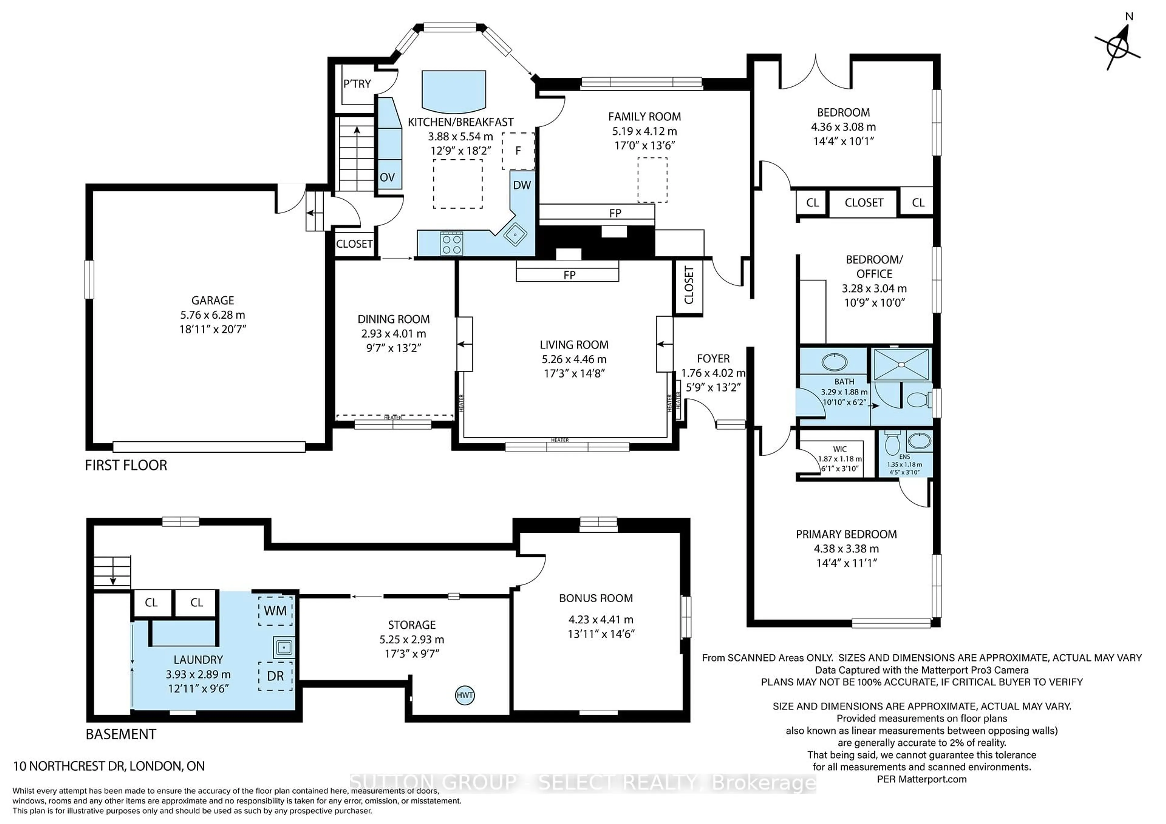 Floor plan for 10 Northcrest Dr, London North Ontario N5X 3V8