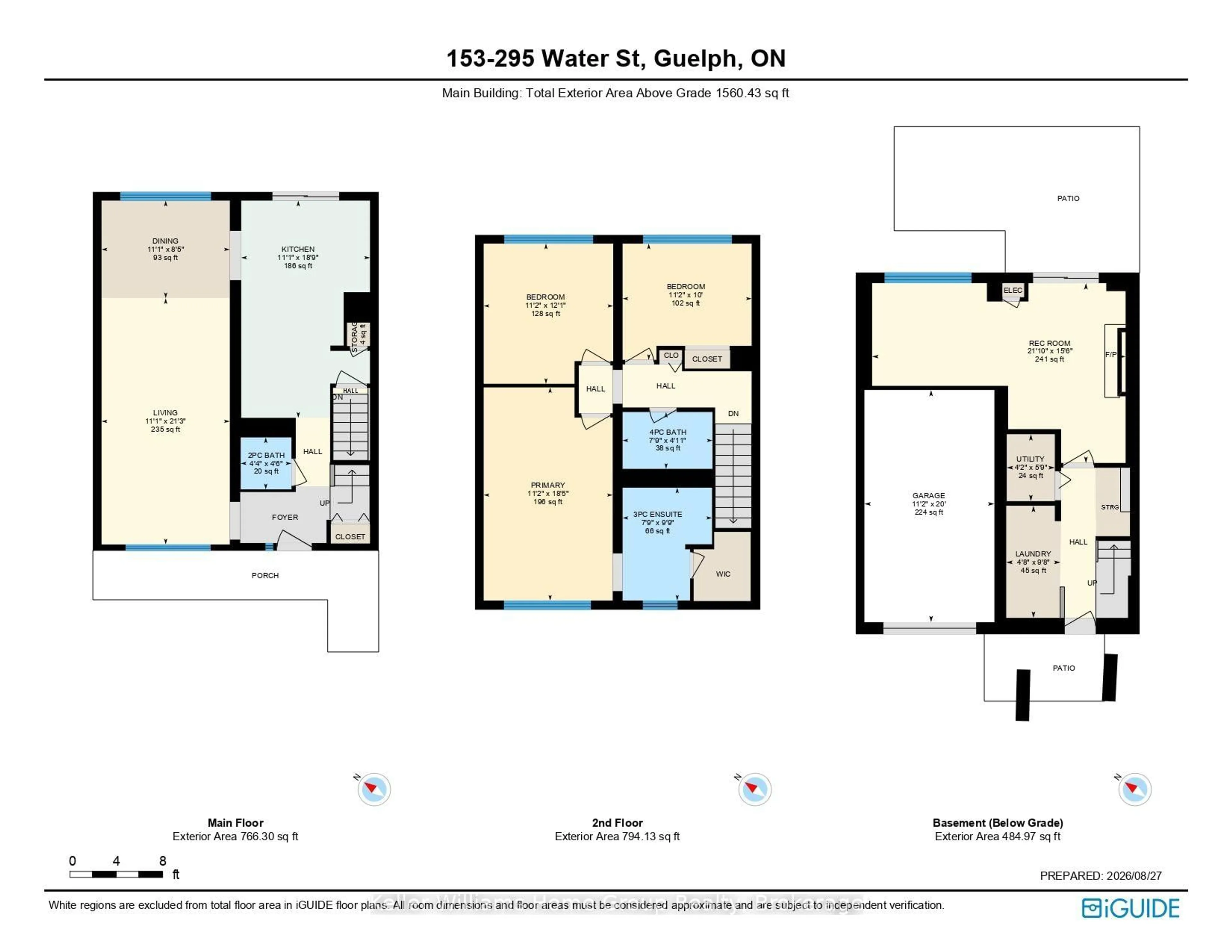 Floor plan for 295 Water St #153, Guelph Ontario N1G 2X5