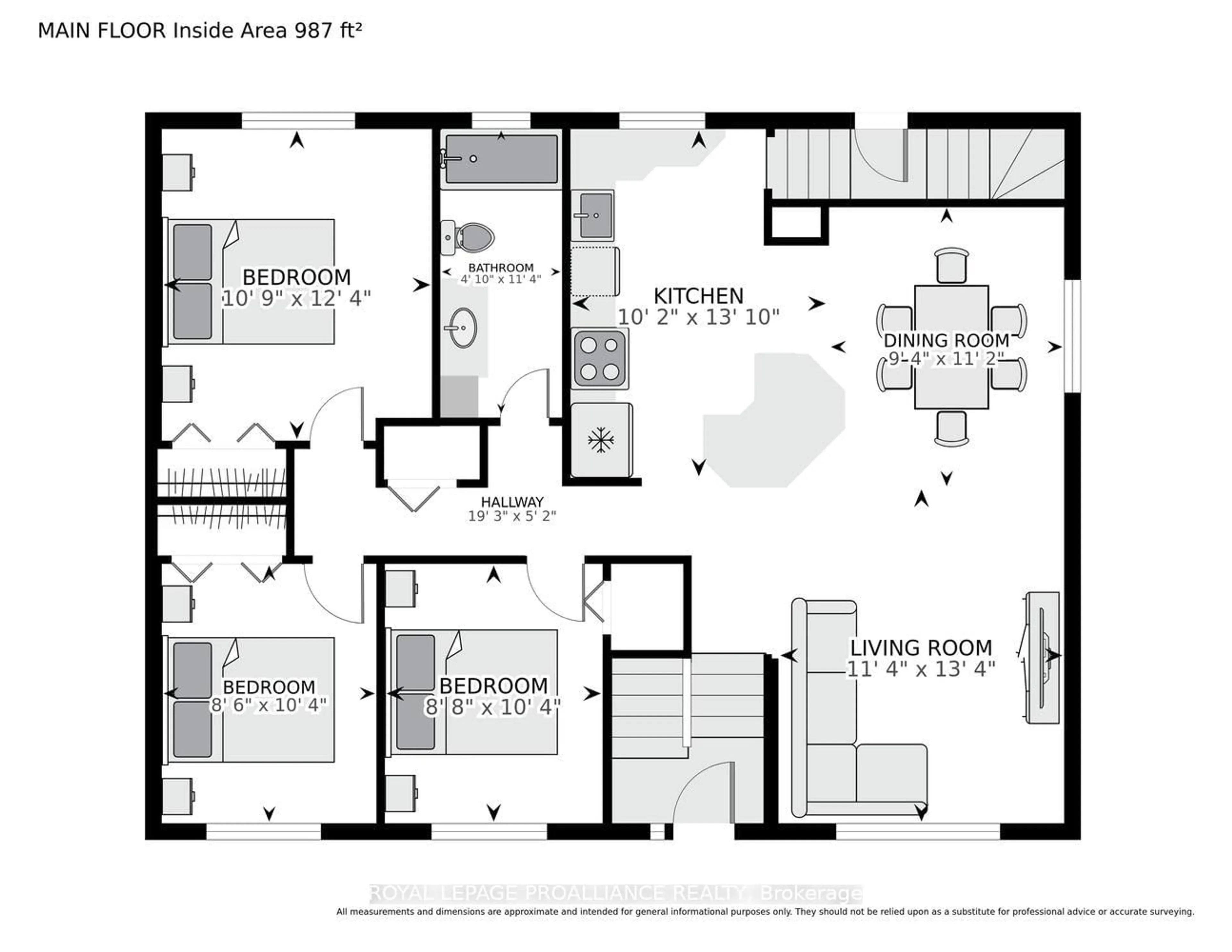 Floor plan for 1305 Brockmount Pl, Brockville Ontario K6V 5Z6