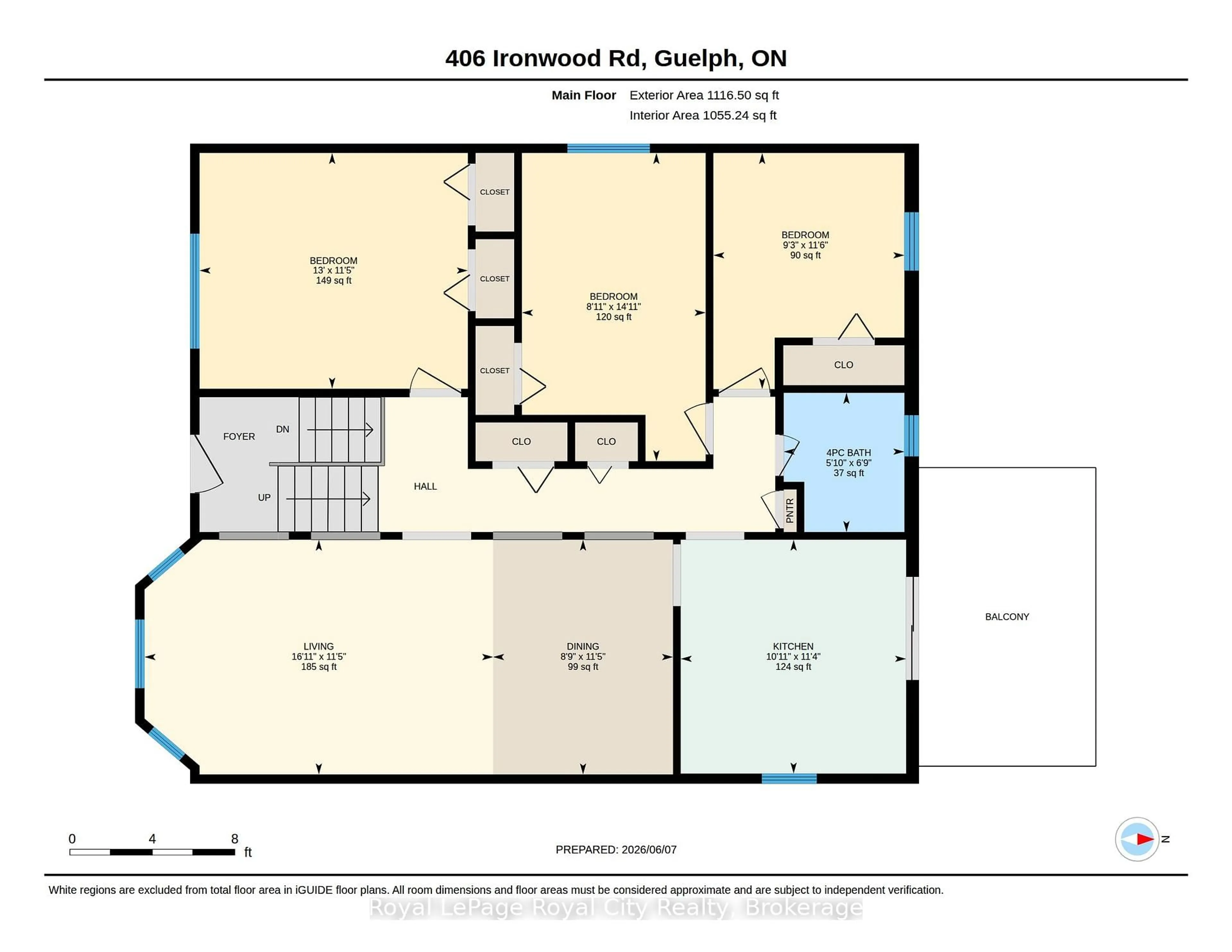 Floor plan for 406 Ironwood Rd, Guelph Ontario N1G 3N8