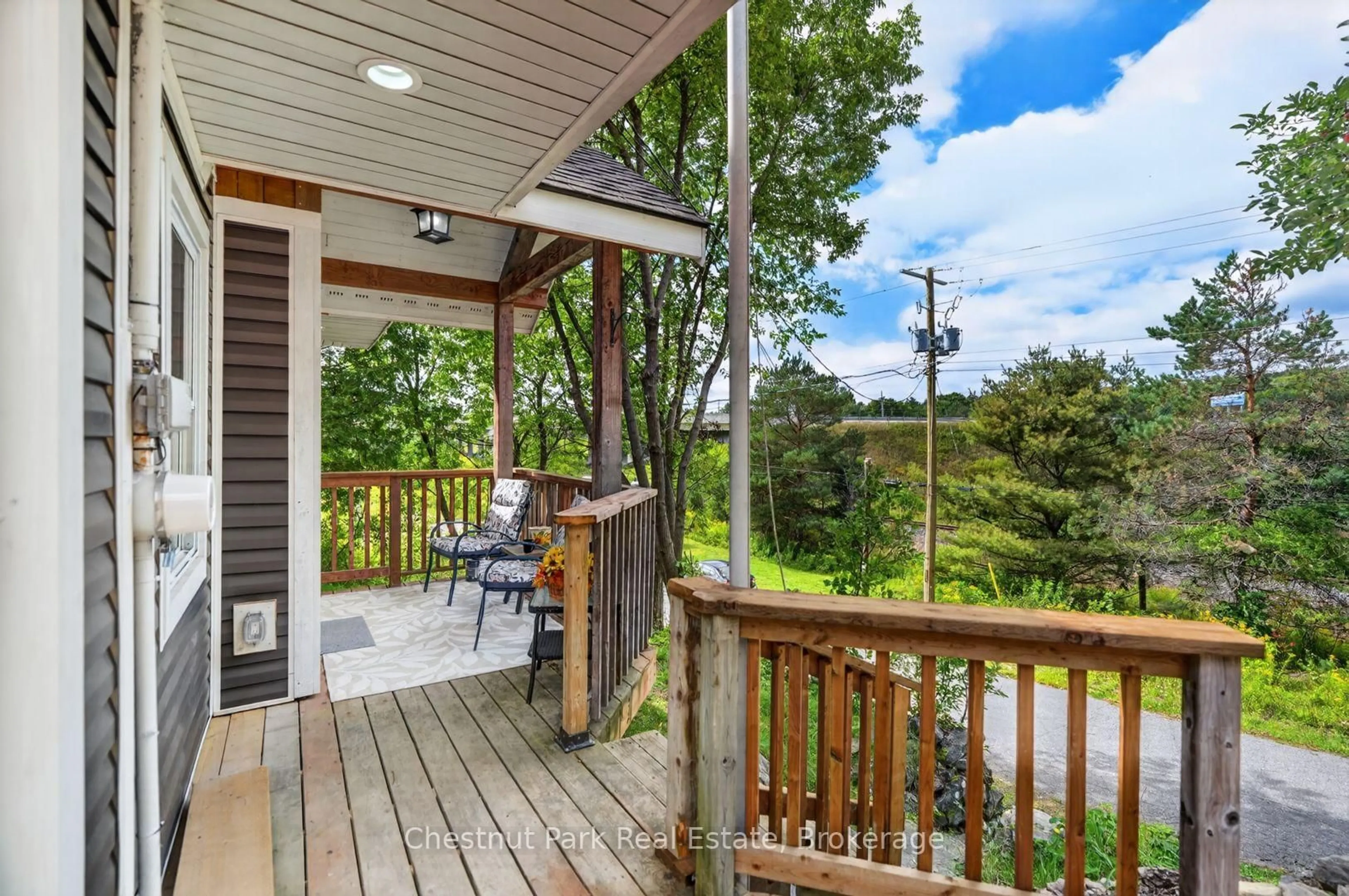 Patio, water/lake/river/ocean view for 47 Ferguson Rd, Huntsville Ontario P1H 1X7