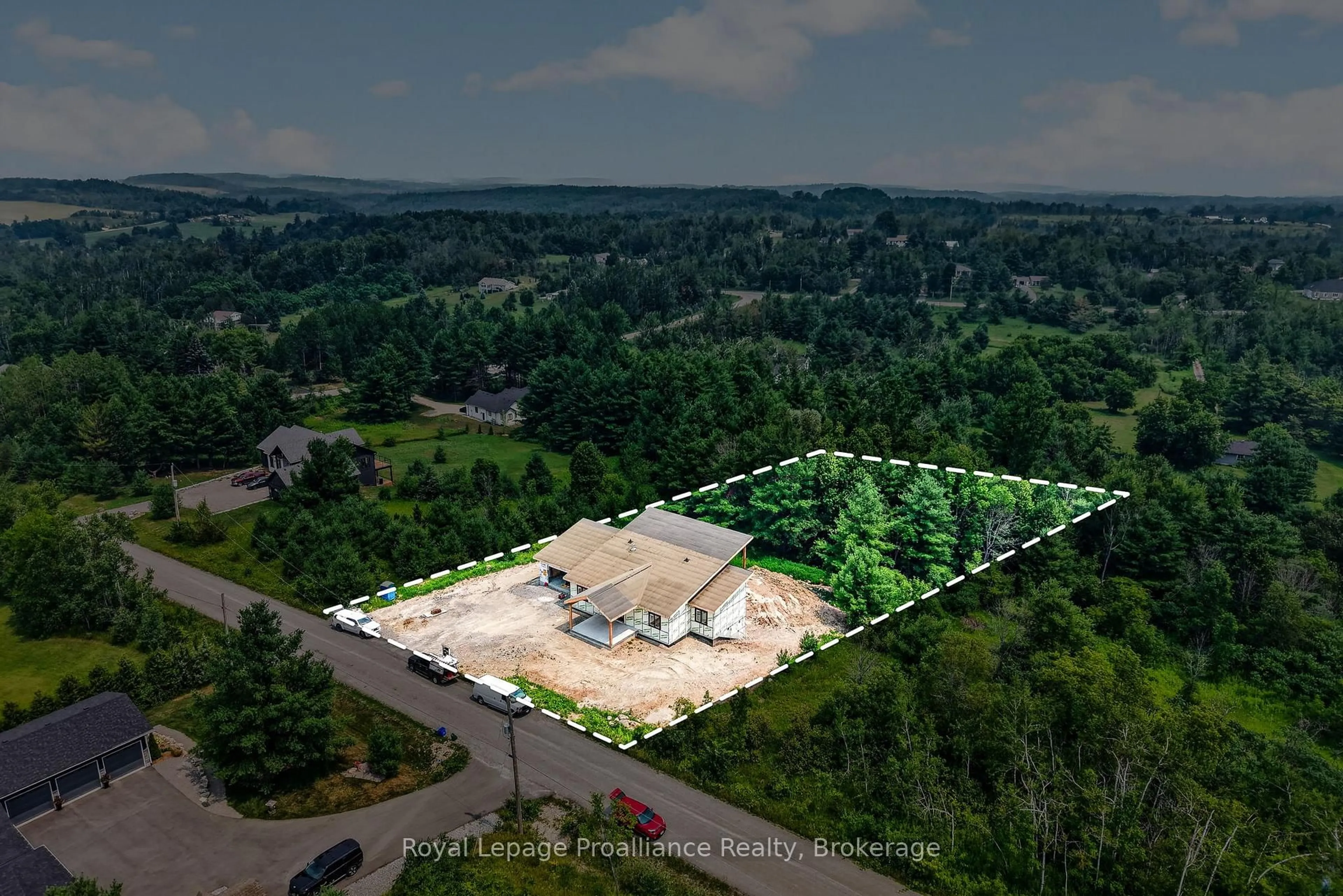 A pic from outside/outdoor area/front of a property/back of a property/a pic from drone, building for 15 Humphries Rd, Trent Hills Ontario K0K 3K0