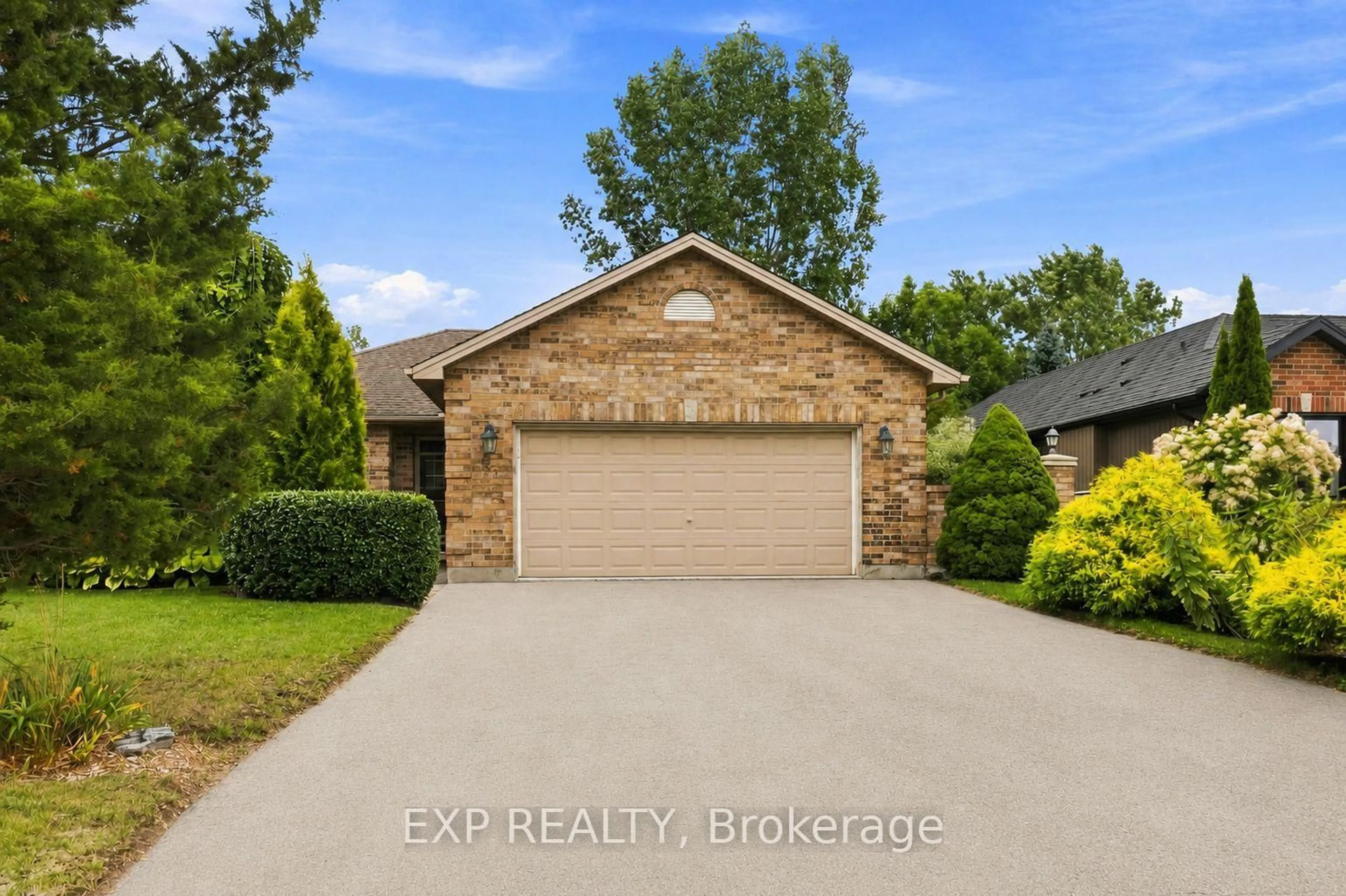 A pic from outside/outdoor area/front of a property/back of a property/a pic from drone, water/lake/river/ocean view for 144 Stephen Moore Dr, Middlesex Centre Ontario N0L 1R0
