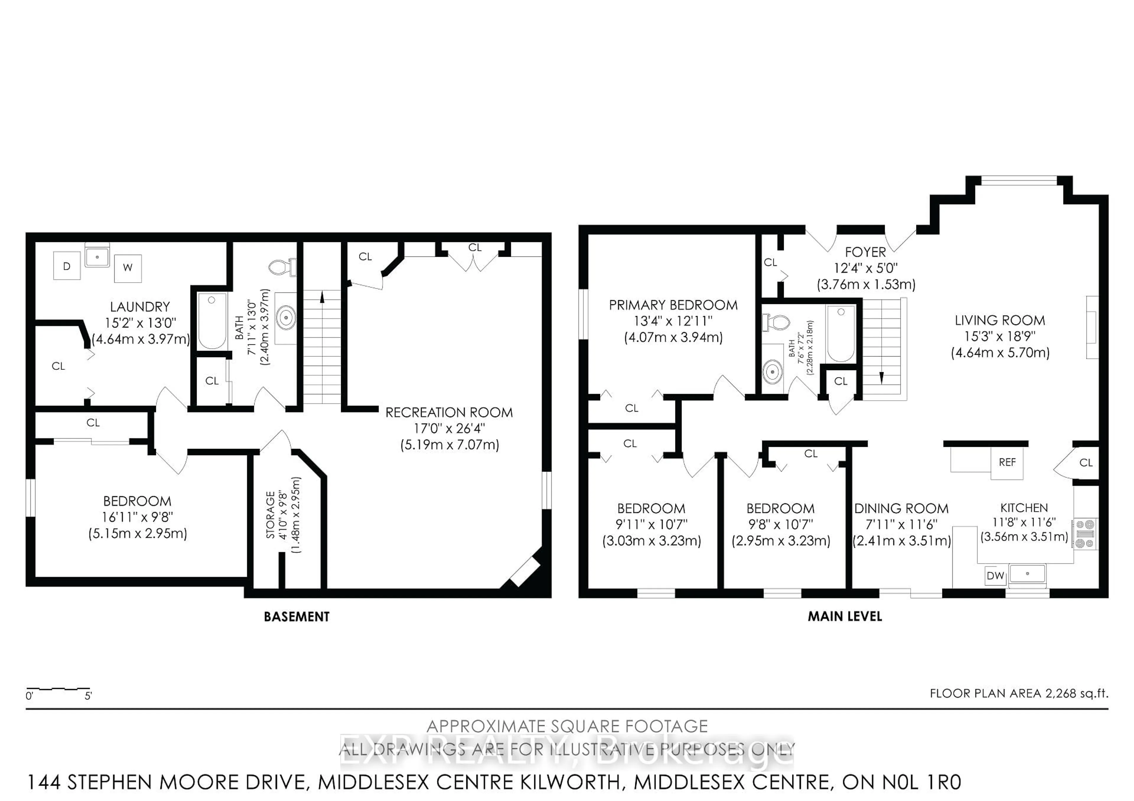 Floor plan for 144 Stephen Moore Dr, Middlesex Centre Ontario N0L 1R0