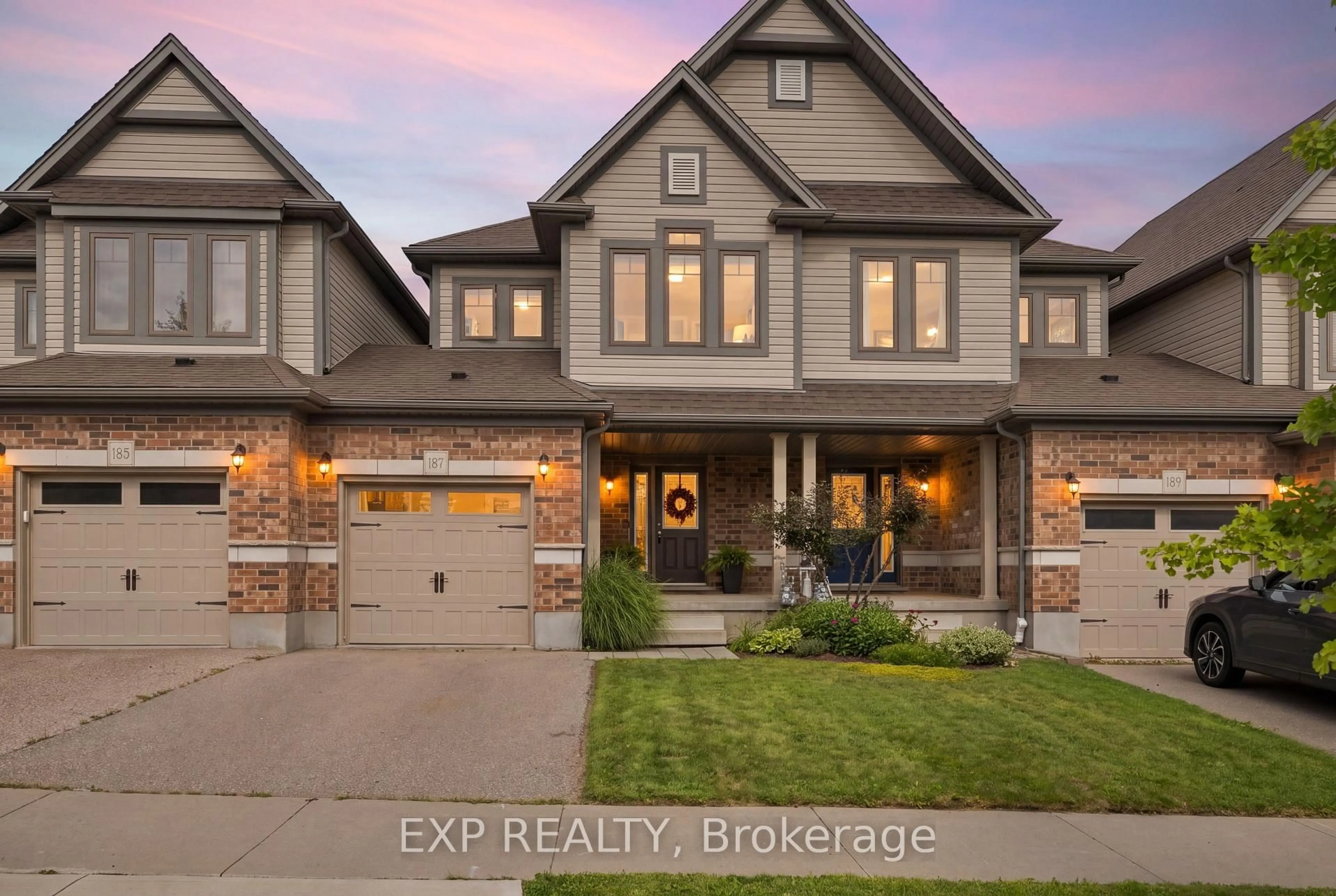 Home with brick exterior material, street for 187 Eden Oak Tr, Kitchener Ontario N2A 0H6