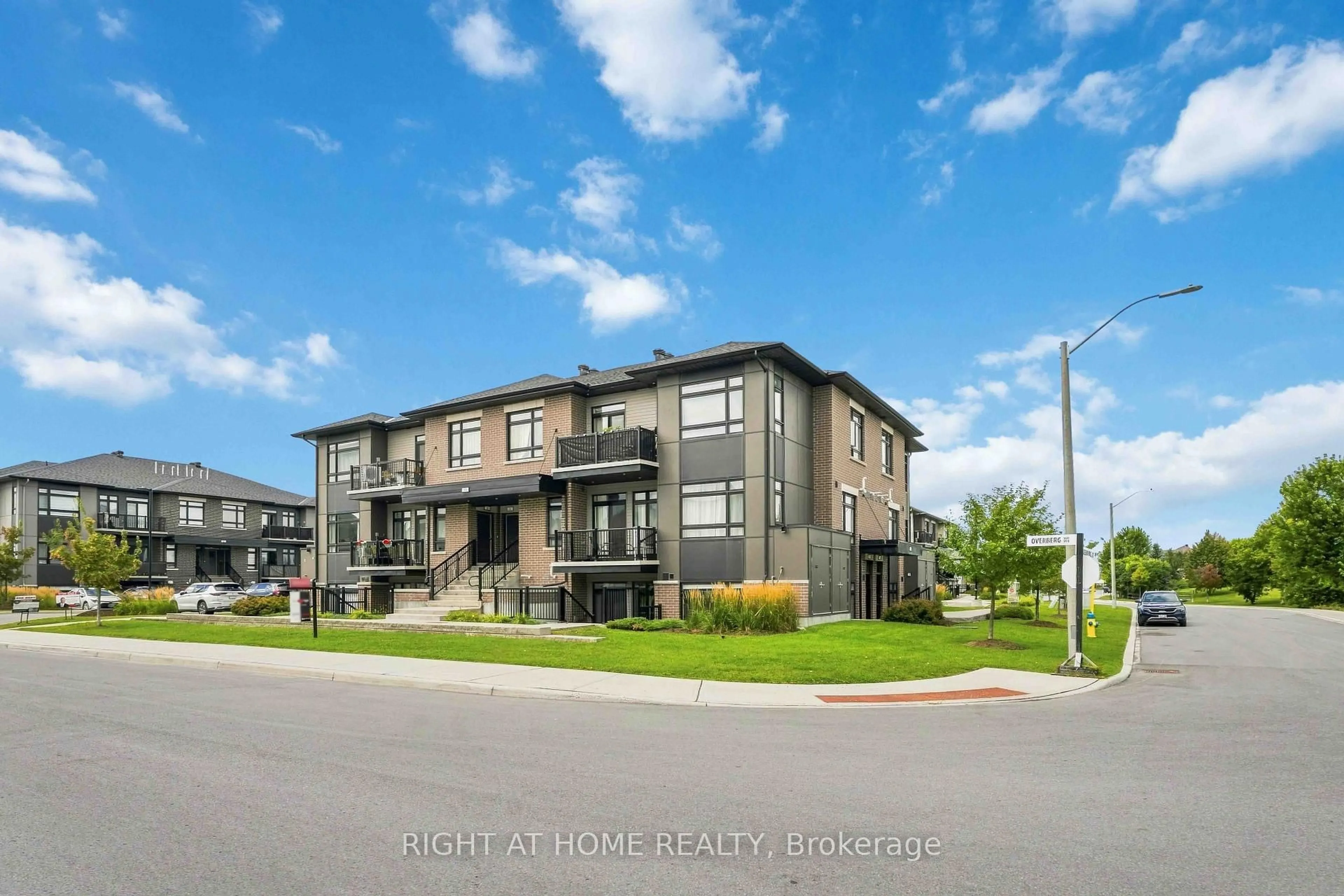 A pic from outside/outdoor area/front of a property/back of a property/a pic from drone, street for 55 Overberg Way #D, Ottawa Ontario K2S 2Y4