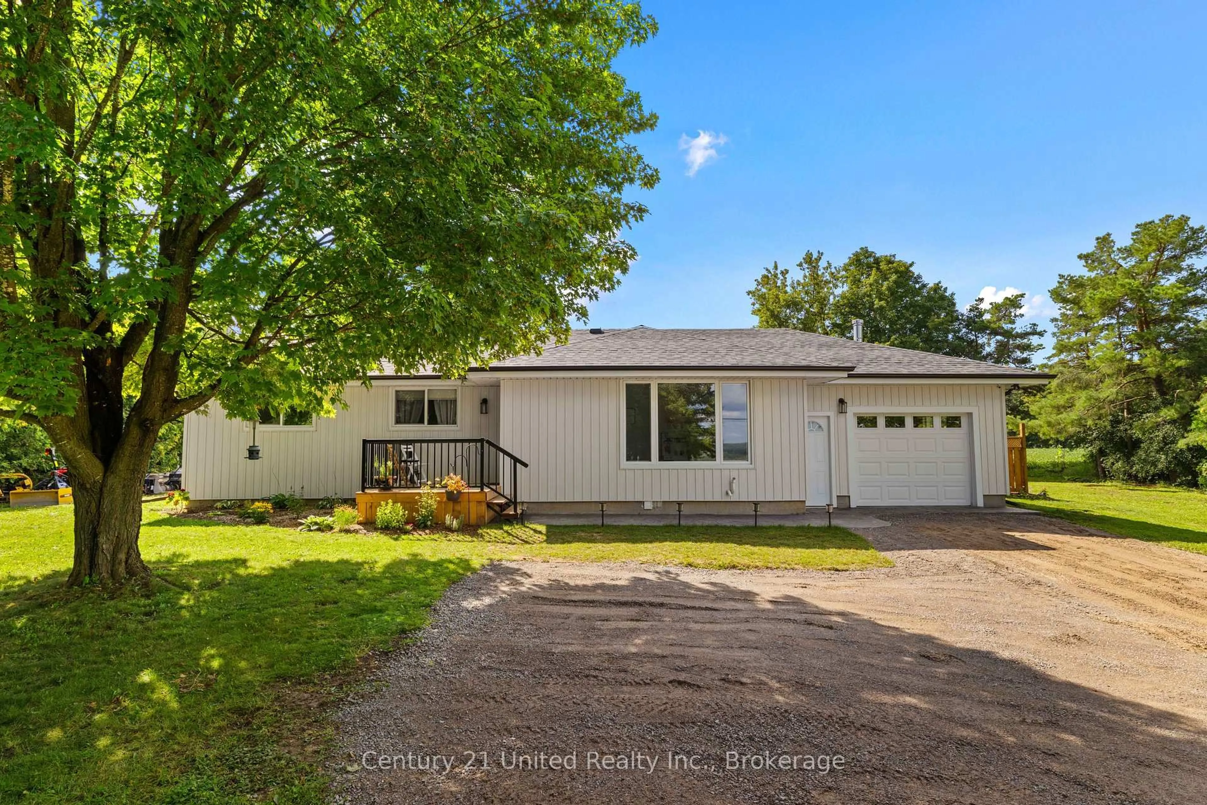 Home with vinyl exterior material, street for 1067 Stewart Line, Cavan Monaghan Ontario L0A 1C0