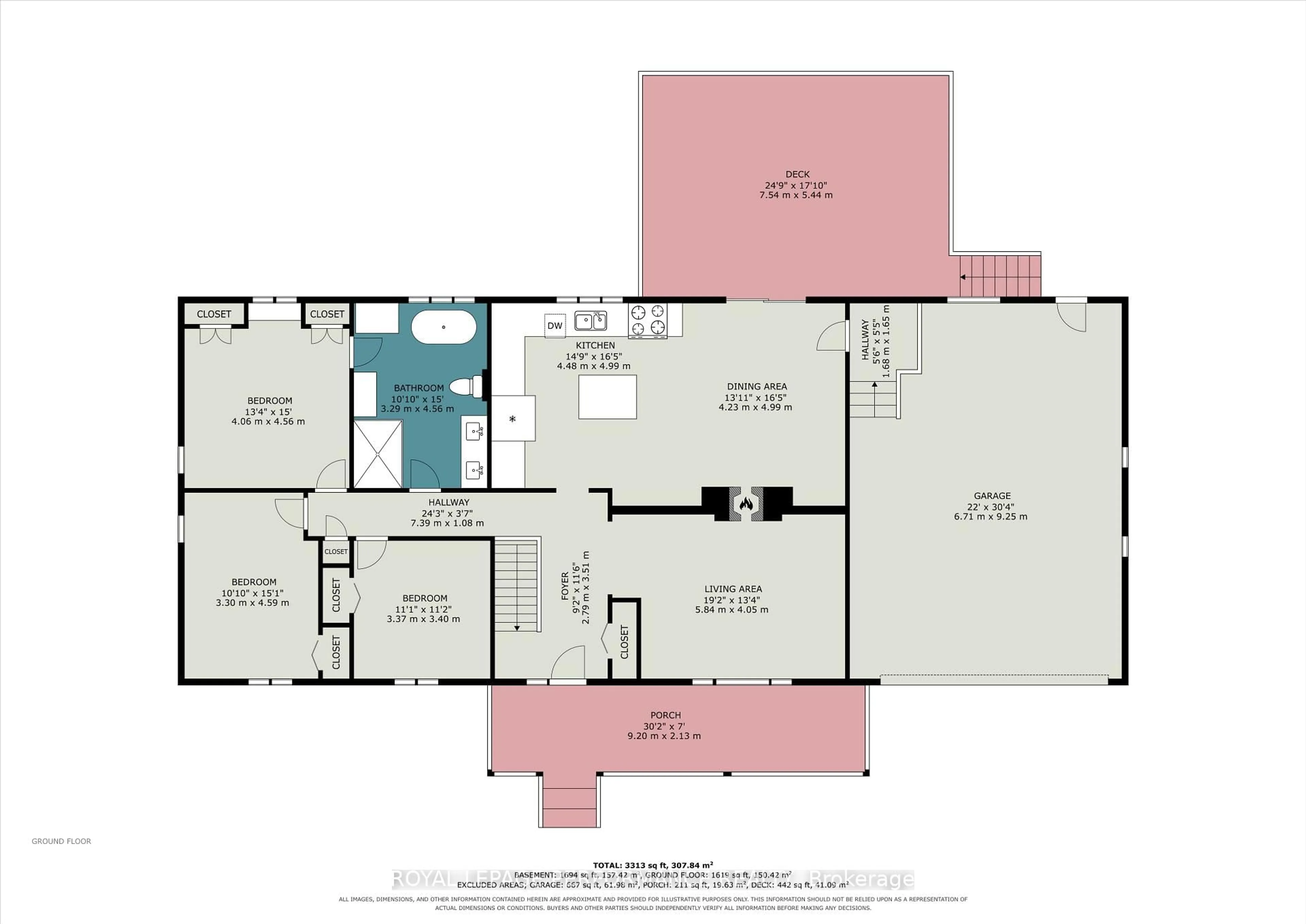 Floor plan for 640 Poonamalie Side Rd, Smiths Falls Ontario K7A 4S4