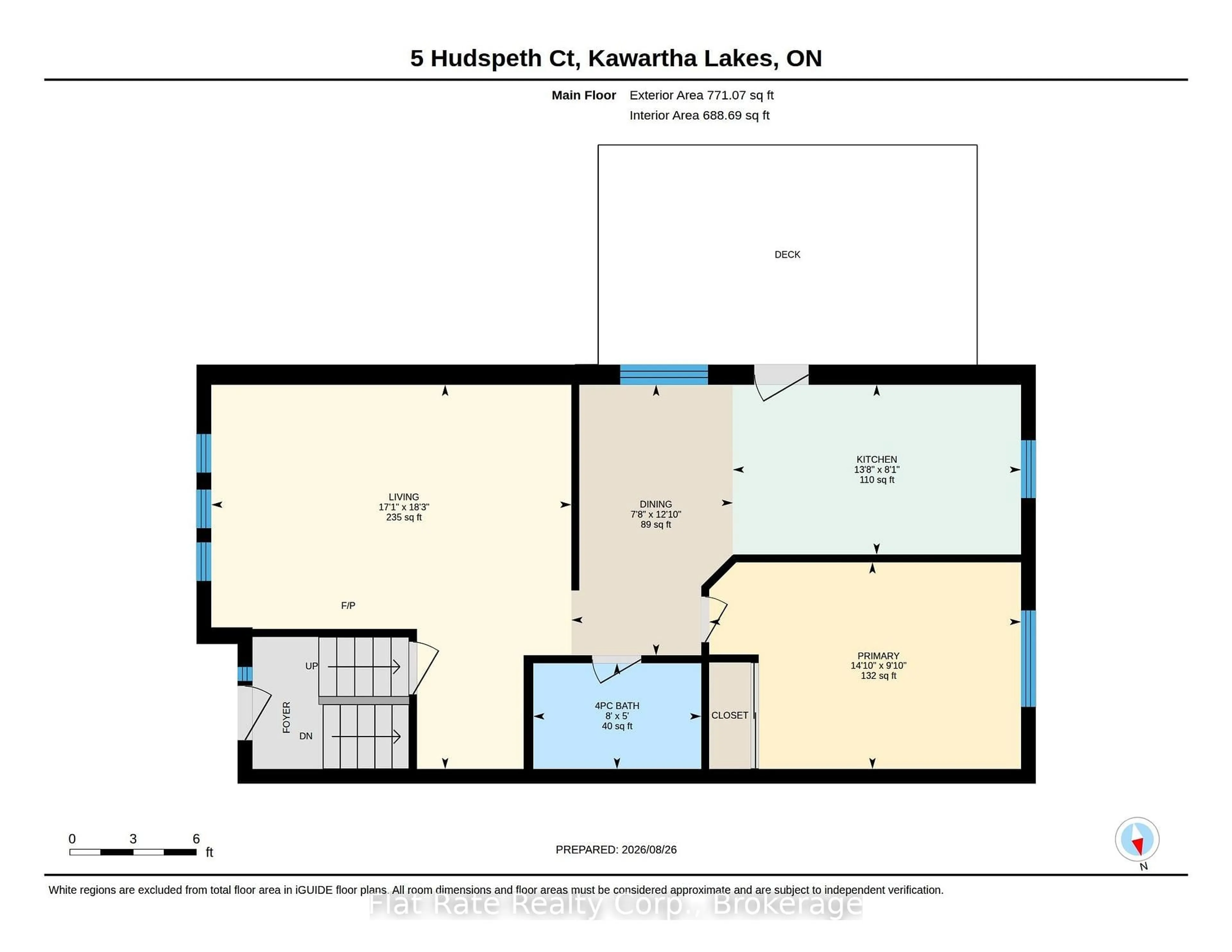Floor plan for 5 HUDSPETH Crt, Kawartha Lakes Ontario K9V 1T9