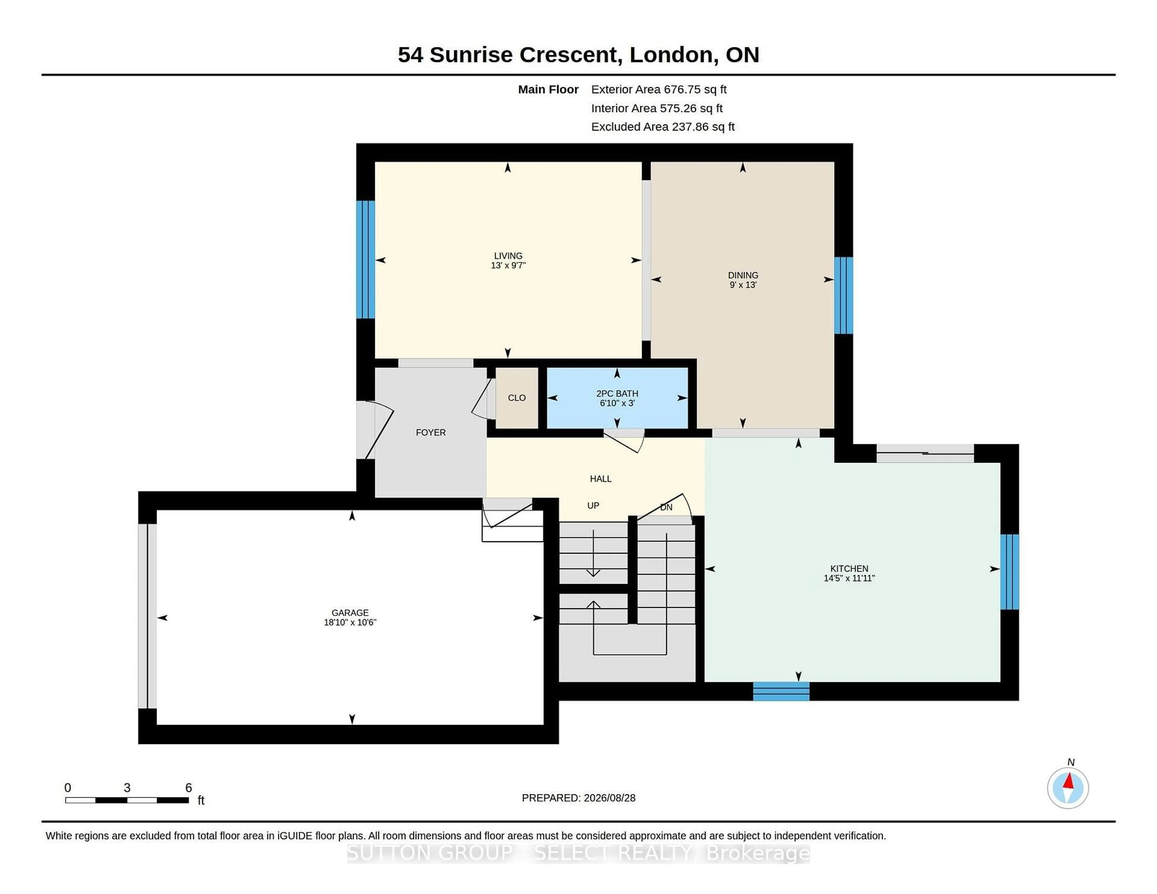 Floor plan for 54 Sunrise Cres, London East Ontario N5V 4V5