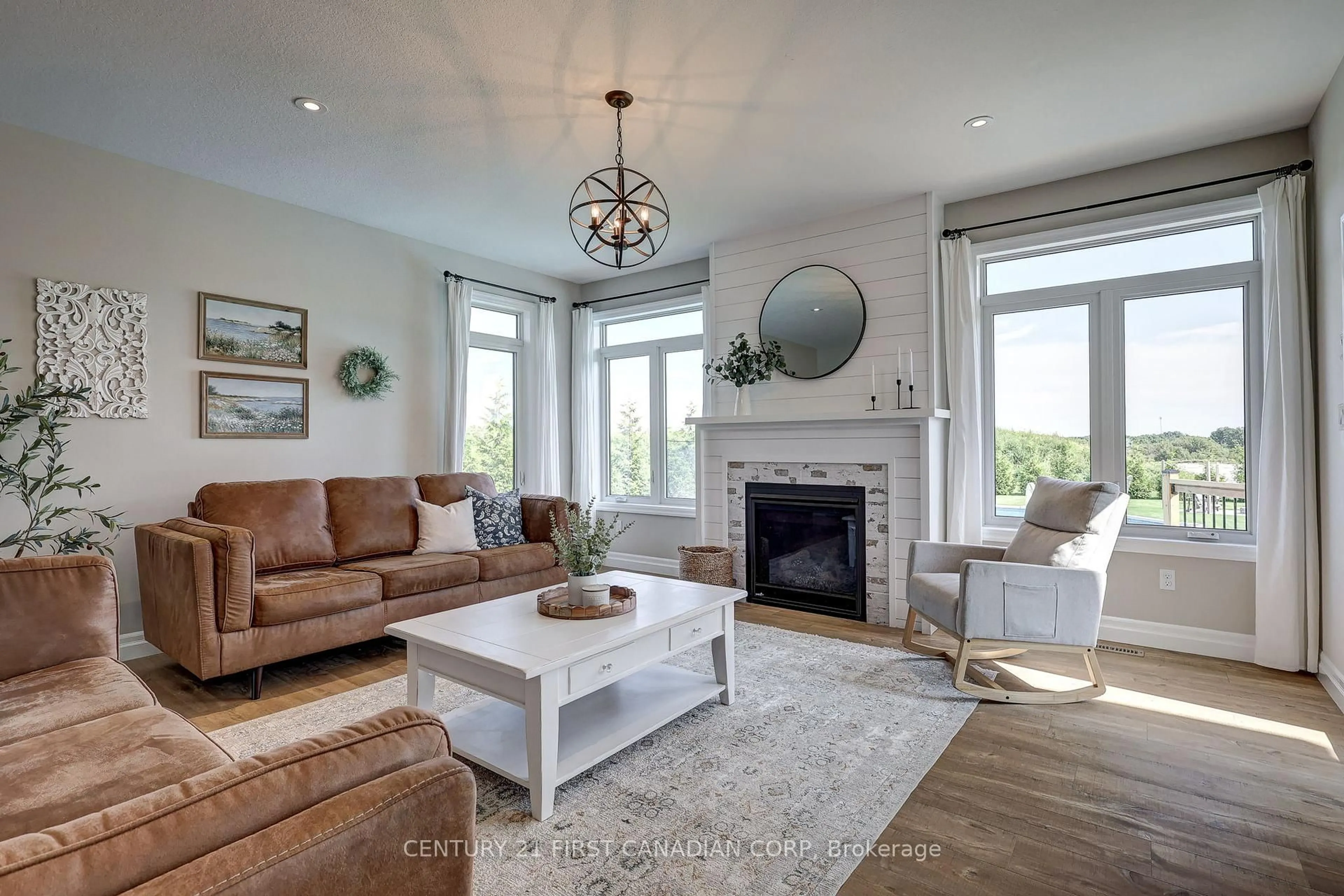 Living room with furniture, unknown for 35681 Talbot Line, Southwold Ontario N0L 2E0