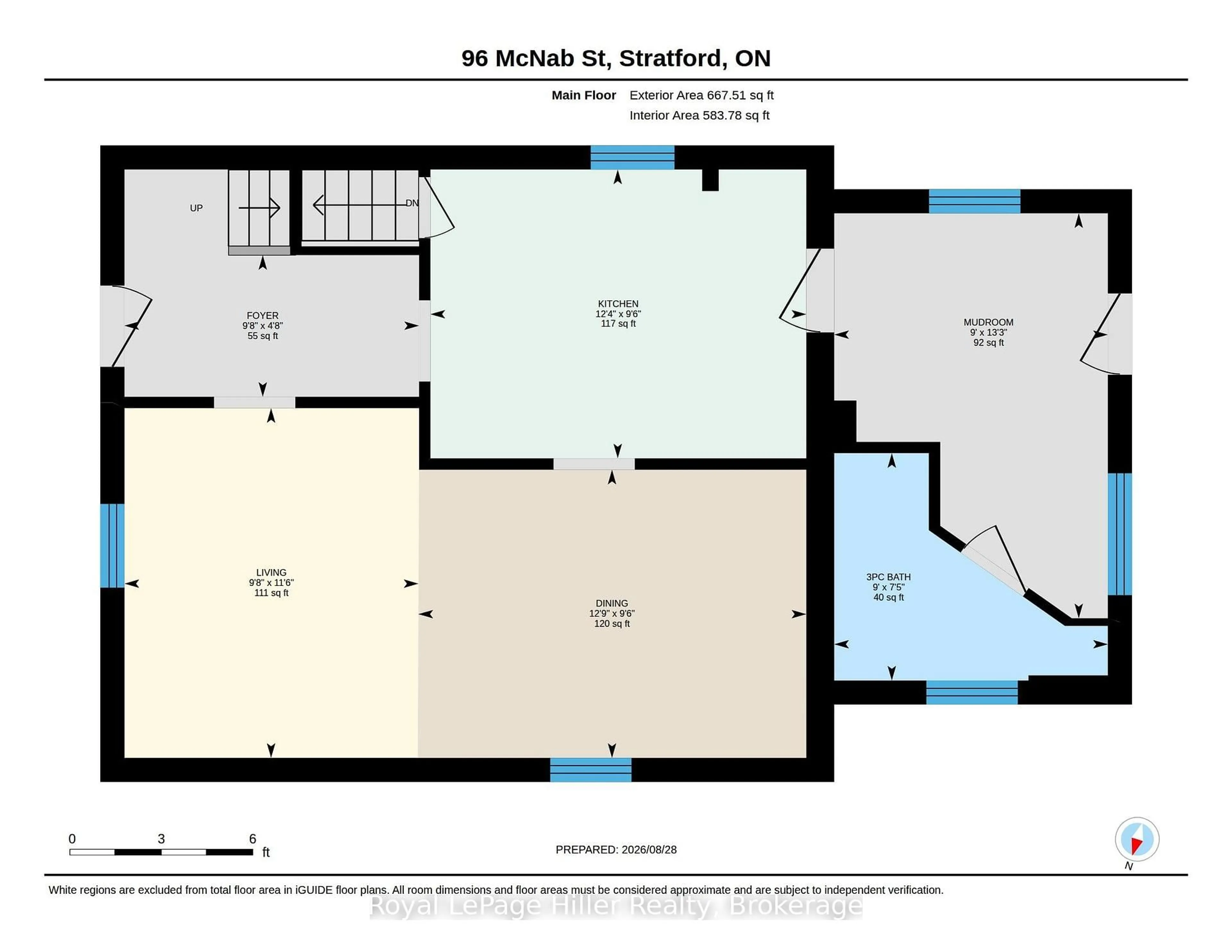 Floor plan for 96 McNab St, Stratford Ontario N5A 1Z2