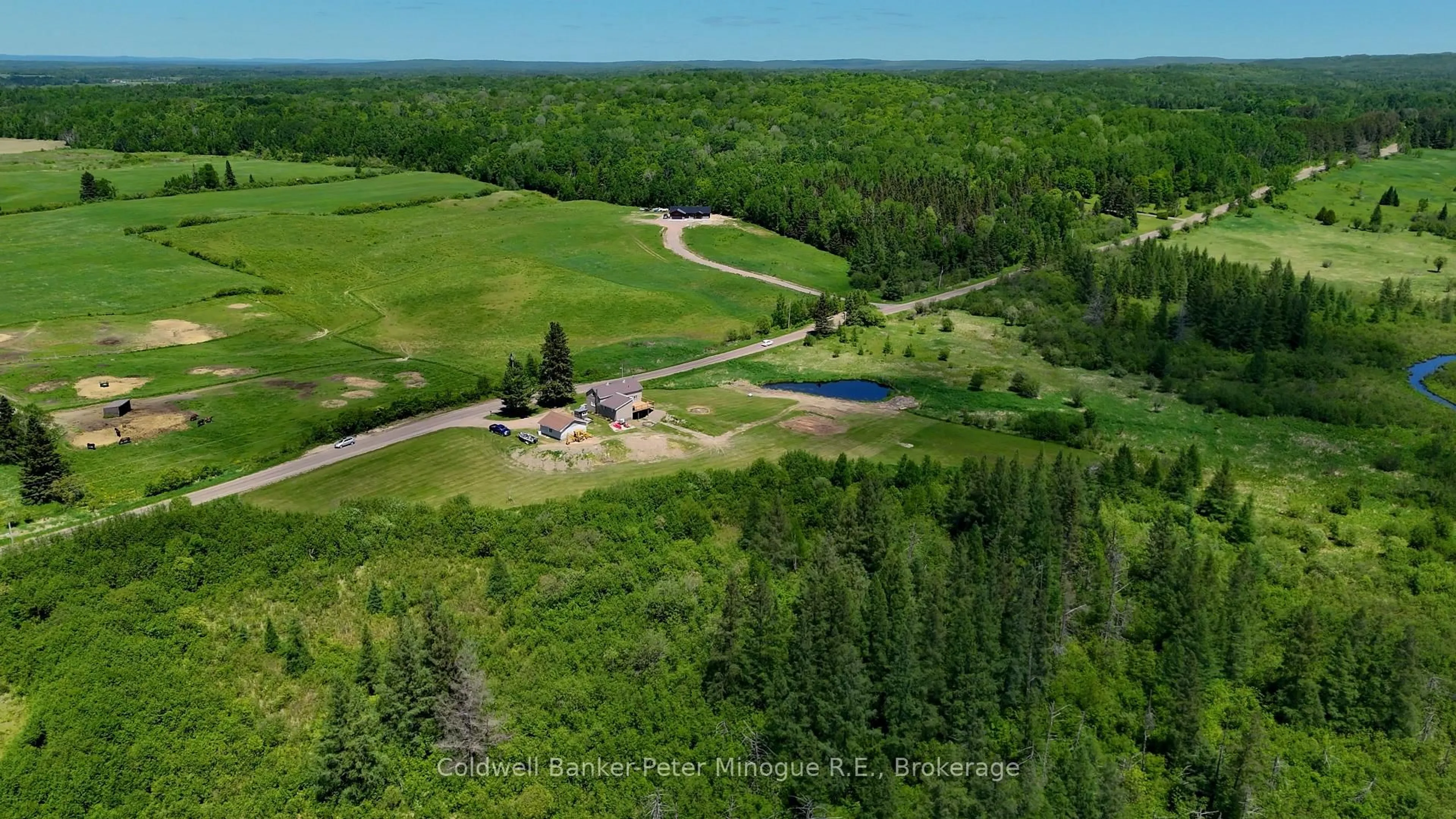 A pic from outside/outdoor area/front of a property/back of a property/a pic from drone, water/lake/river/ocean view for 381 Wasing Rd, Chisholm Ontario P0H 1Z0