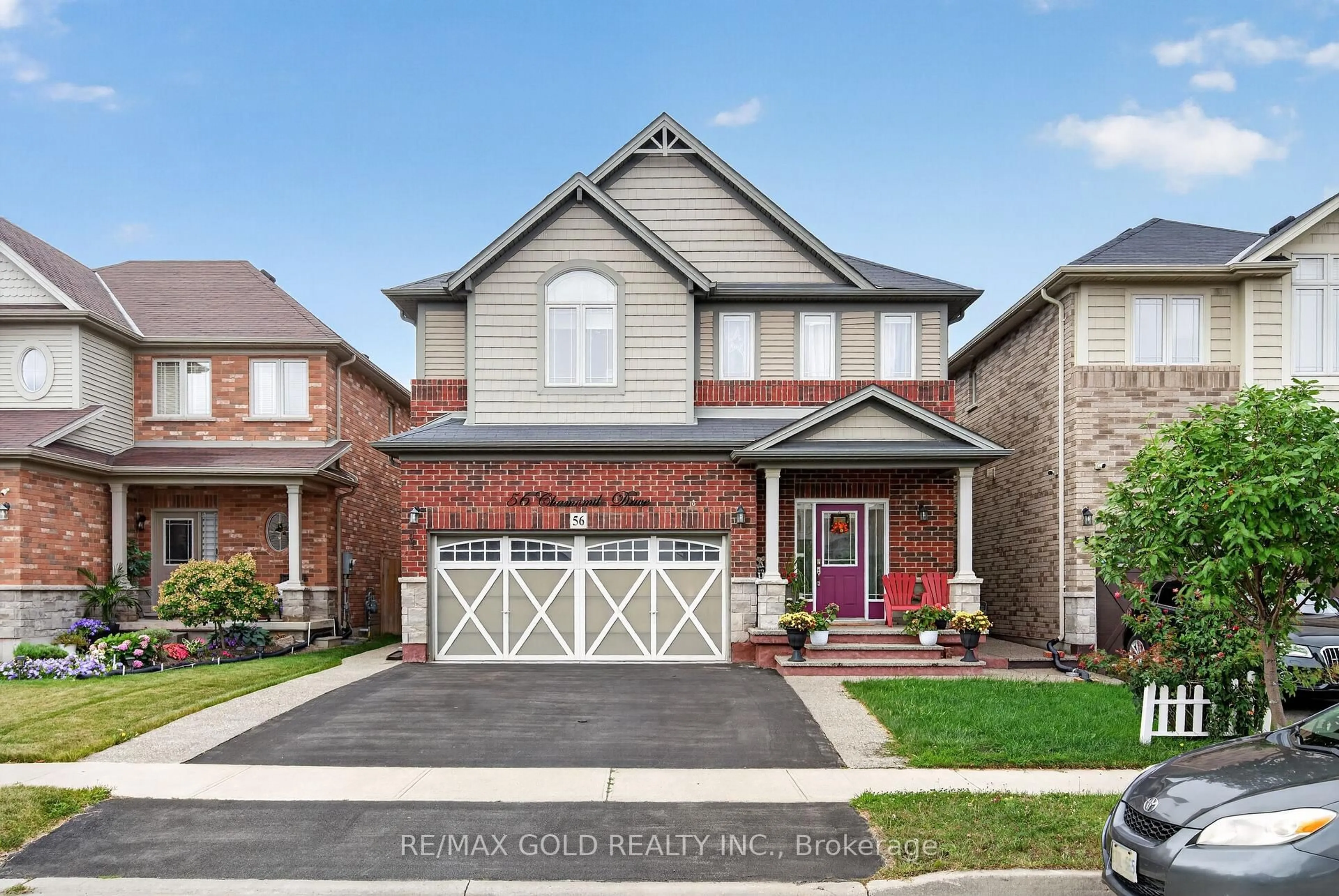Home with brick exterior material, street for 56 Chamomile Dr, Hamilton Ontario L8W 0C1
