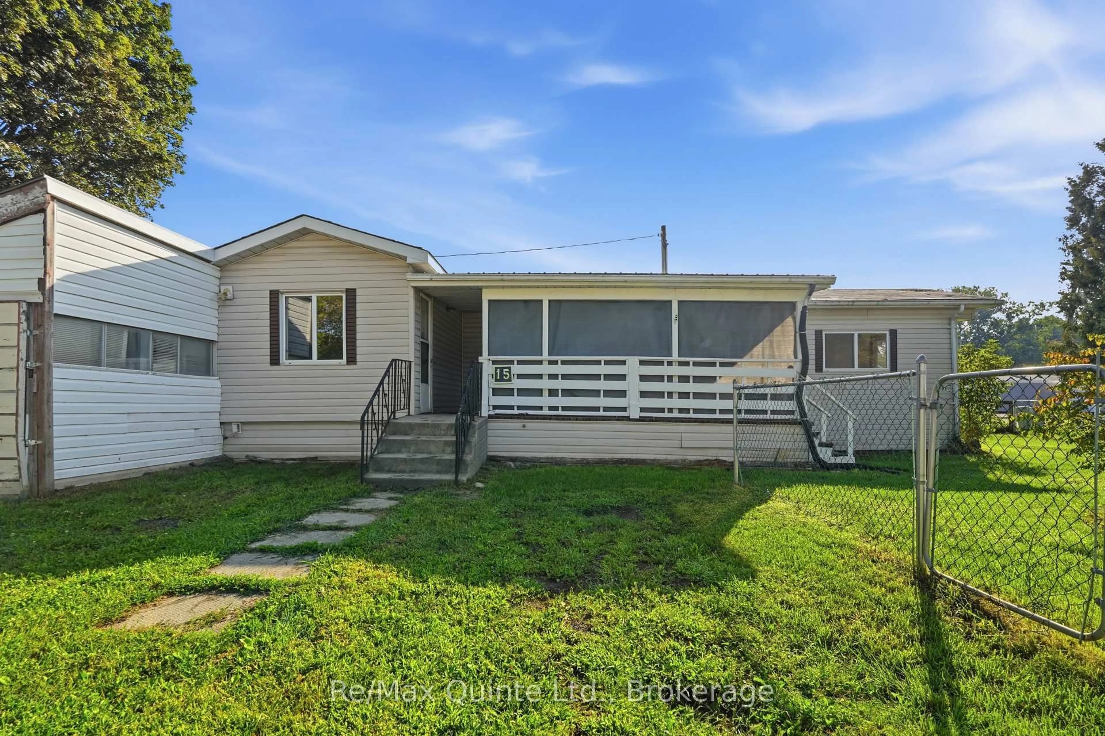 Home with vinyl exterior material, street for 63 Whites Rd #15, Quinte West Ontario K8V 5P5
