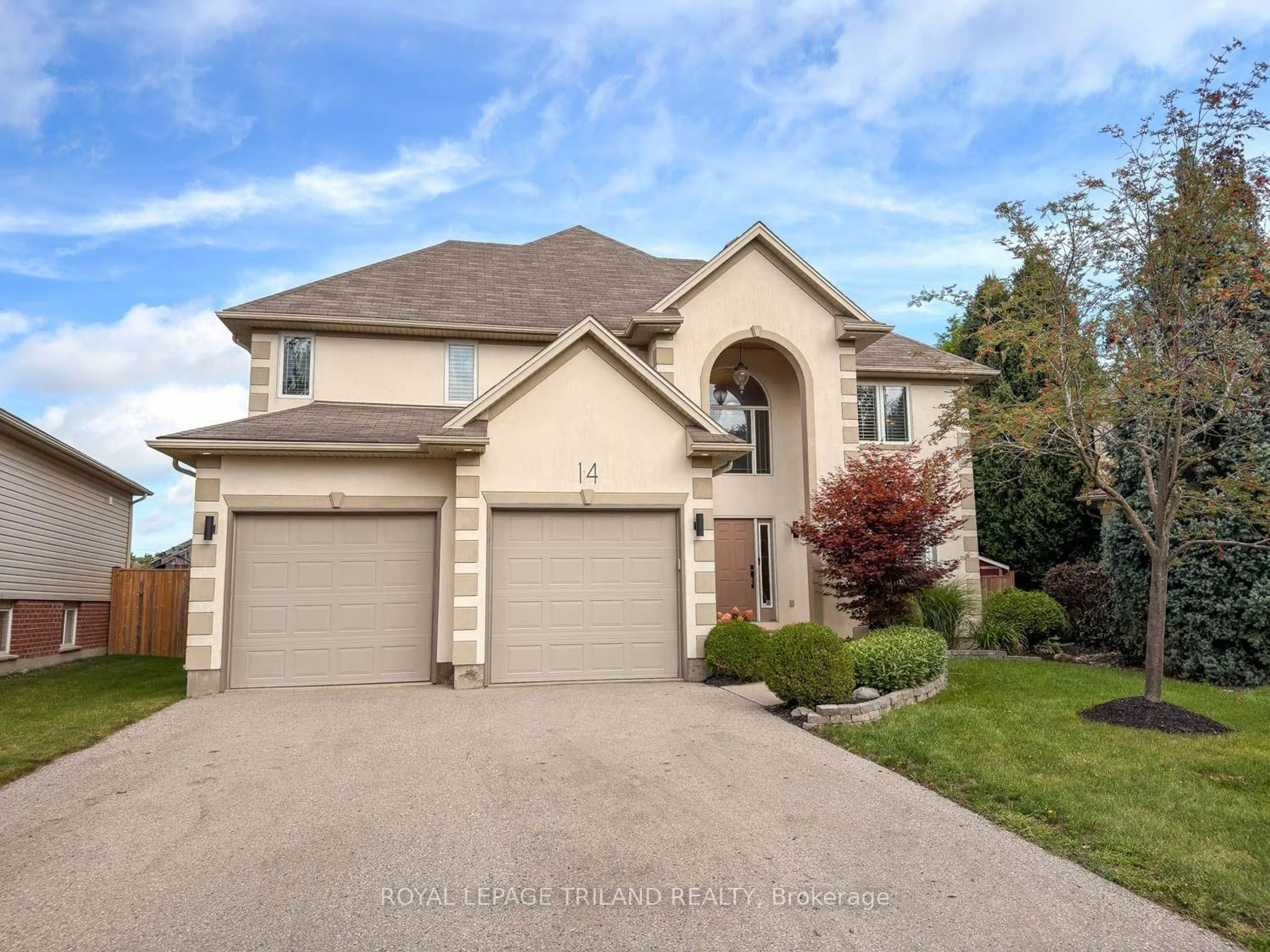 Home with brick exterior material, street for 14 Willard Cres, Middlesex Centre Ontario N0L 1R0
