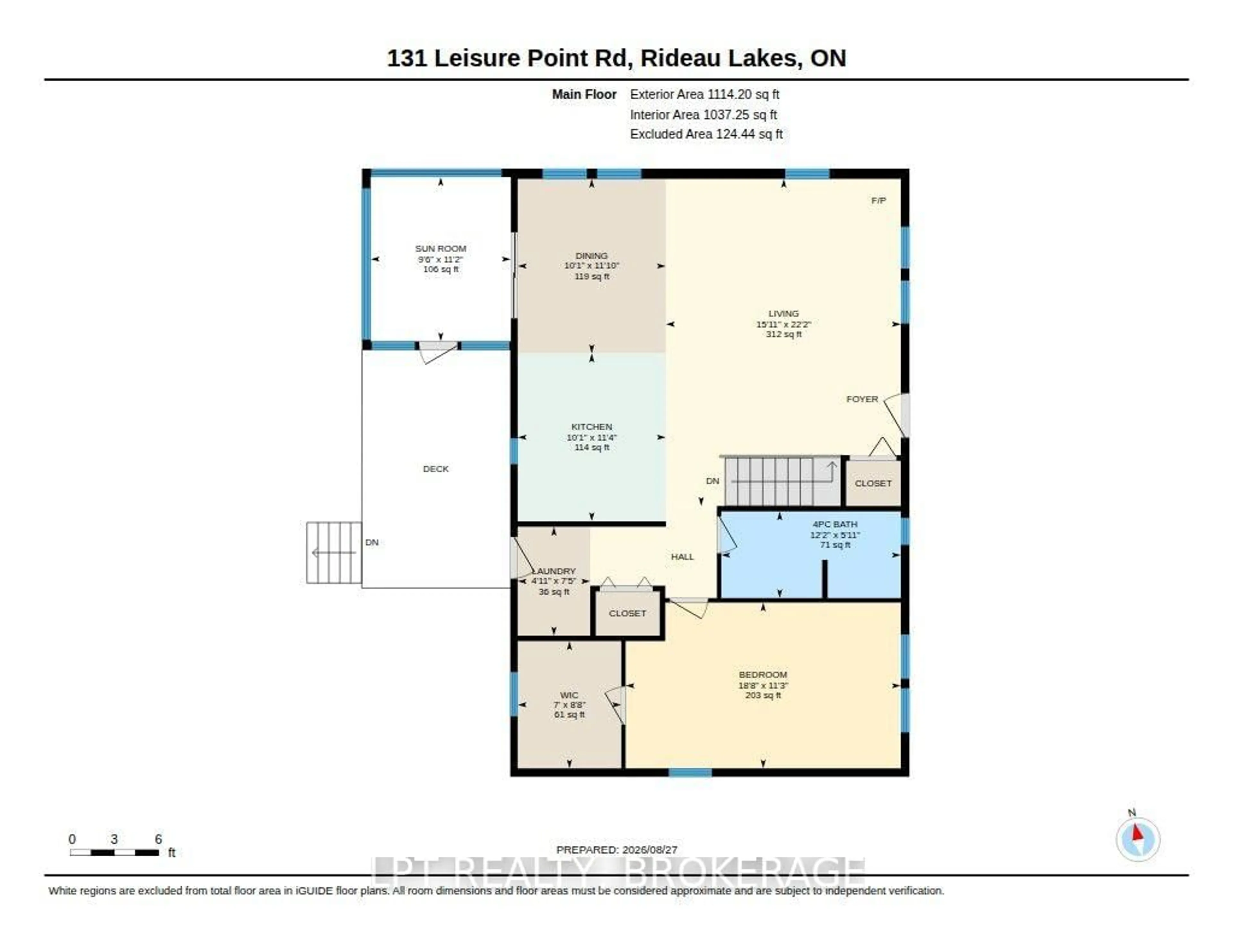 Floor plan for 131 Leisure Point Rd, Rideau Lakes Ontario K0G 1X0