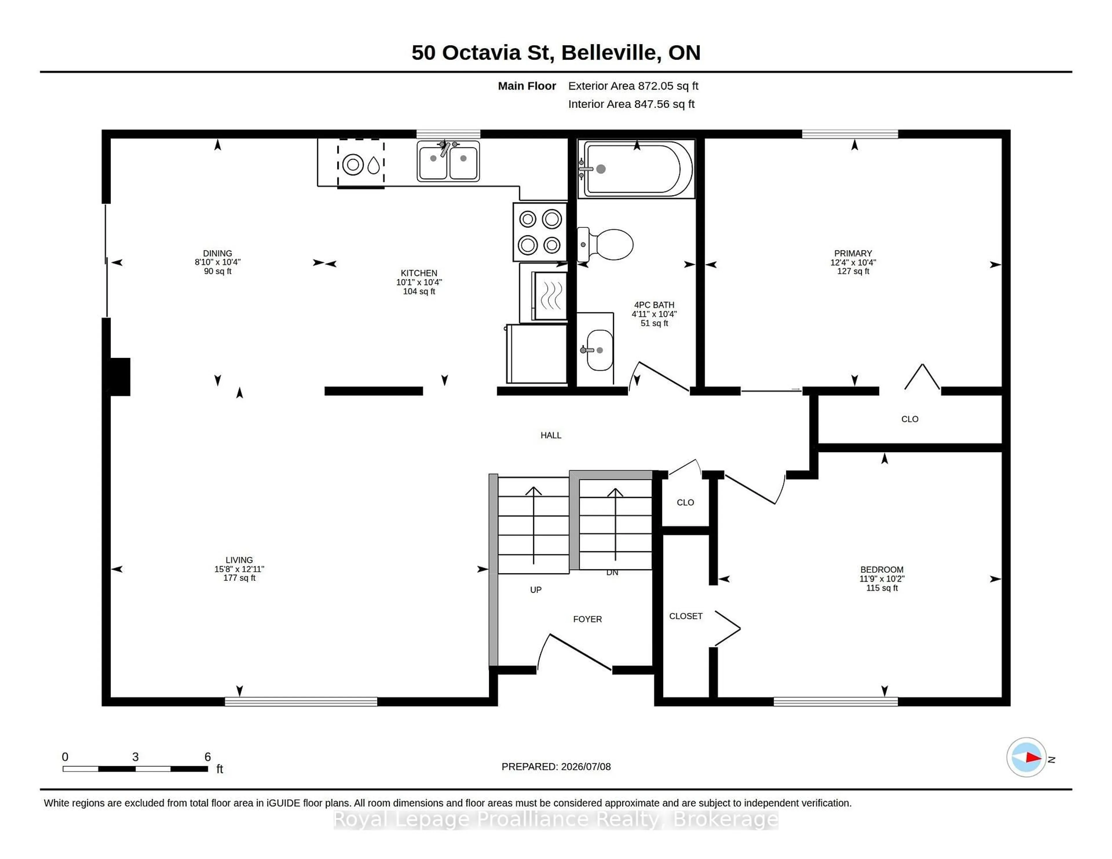 Floor plan for 50 Octavia St, Belleville Ontario K8P 3N9