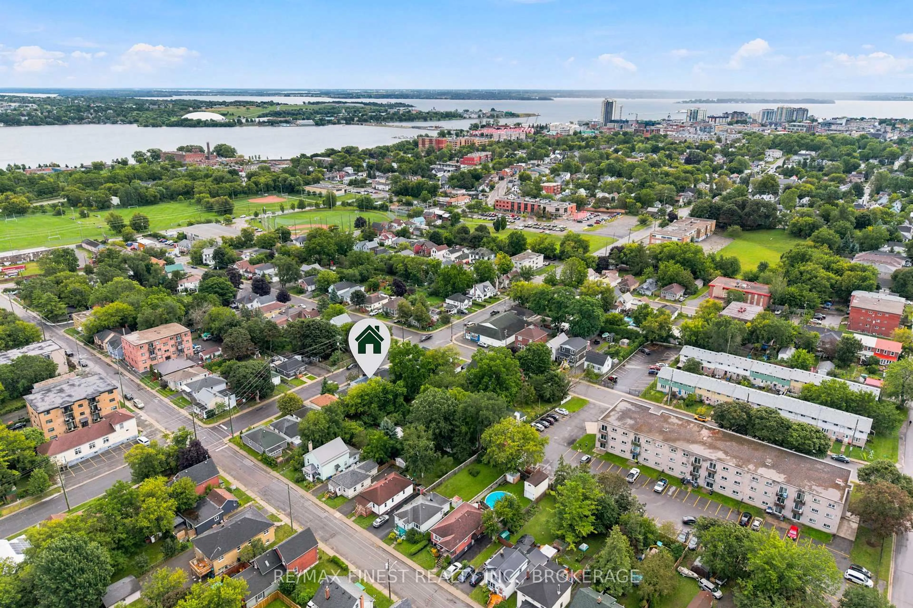 A pic from outside/outdoor area/front of a property/back of a property/a pic from drone, water/lake/river/ocean view for 270 PATRICK St, Kingston Ontario K7K 3P9