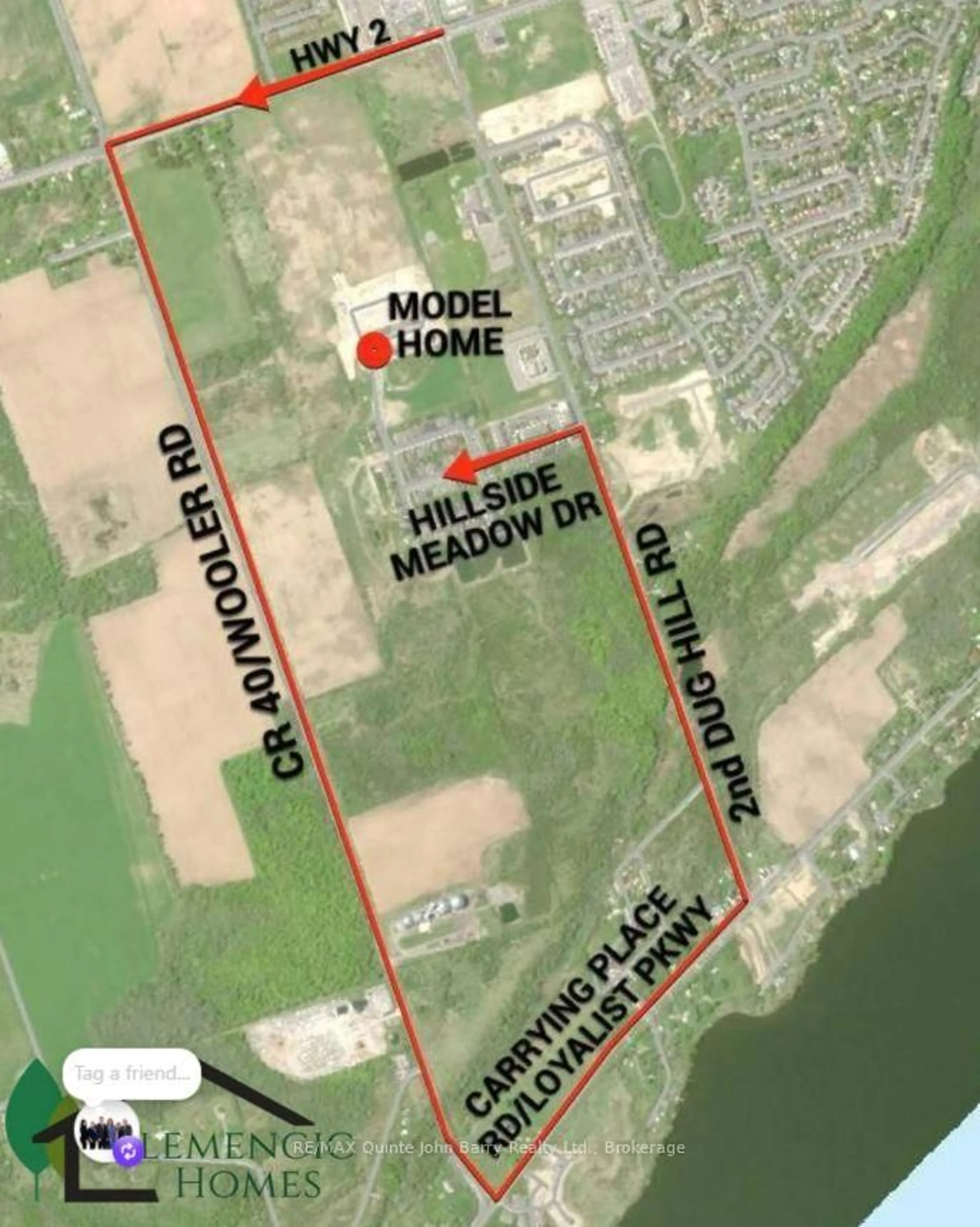 Picture of a map for 206-10 Hillside Meadow Dr, Quinte West Ontario K8V 0J7