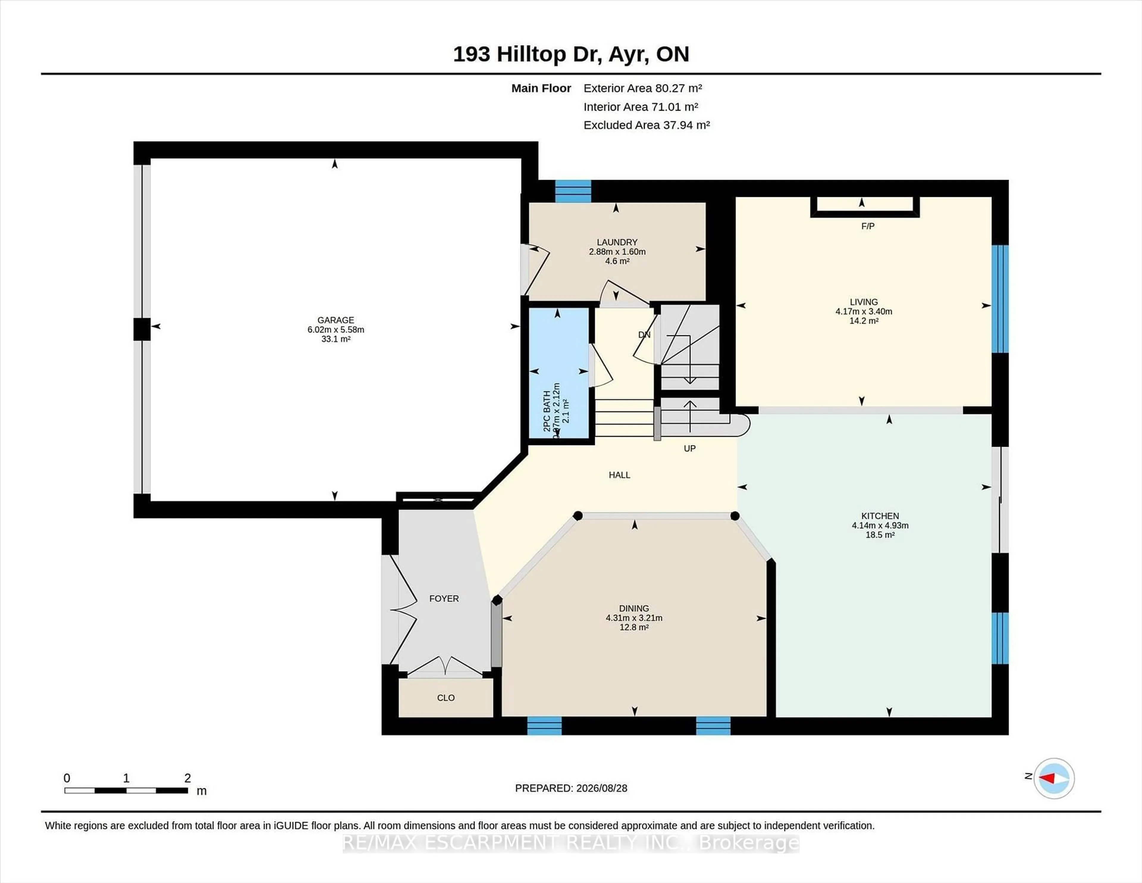 Floor plan for 193 Hilltop Dr, North Dumfries Ontario N0B 1E0