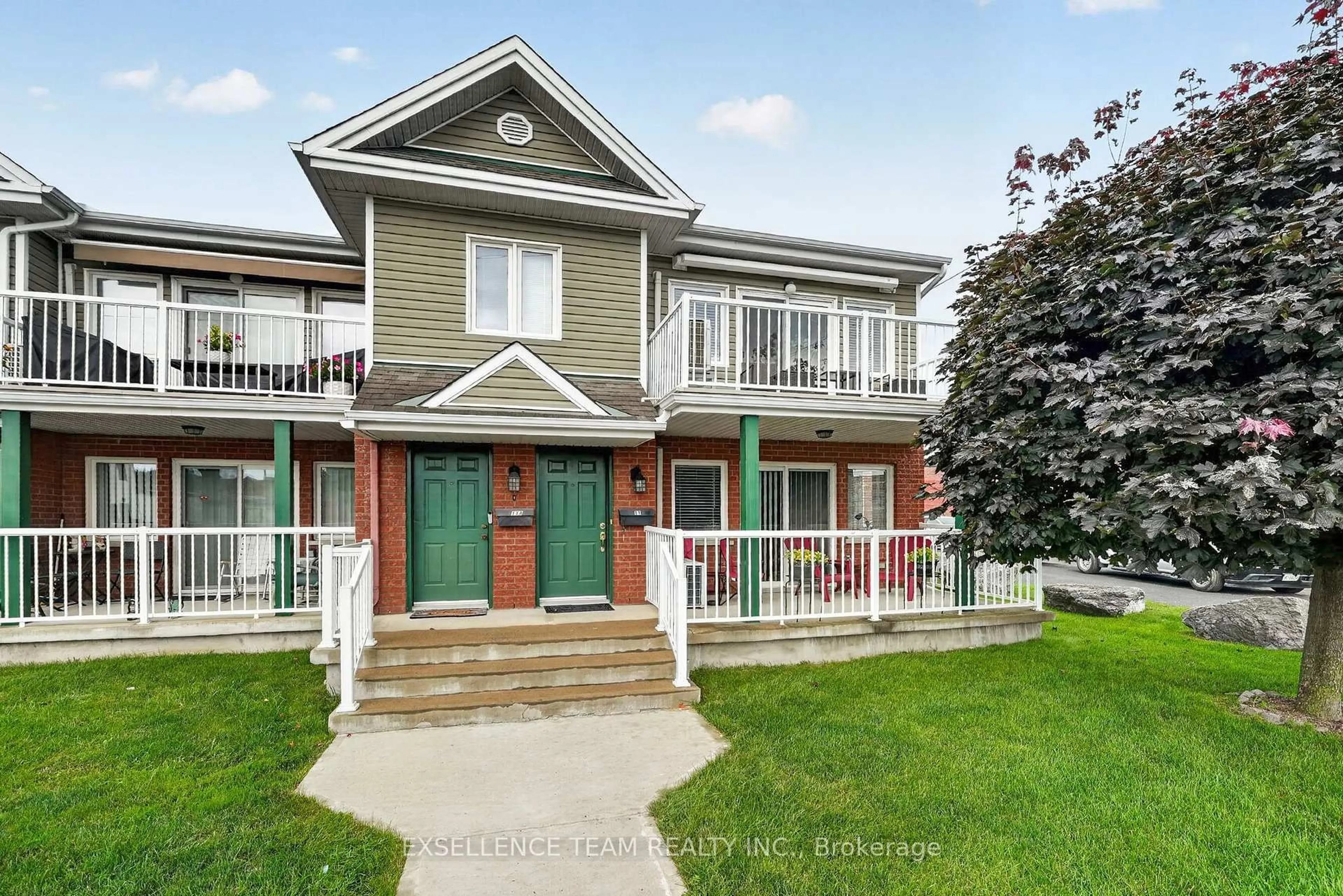 Home with vinyl exterior material, street for 11 First St #1, Cornwall Ontario K6J 1B8