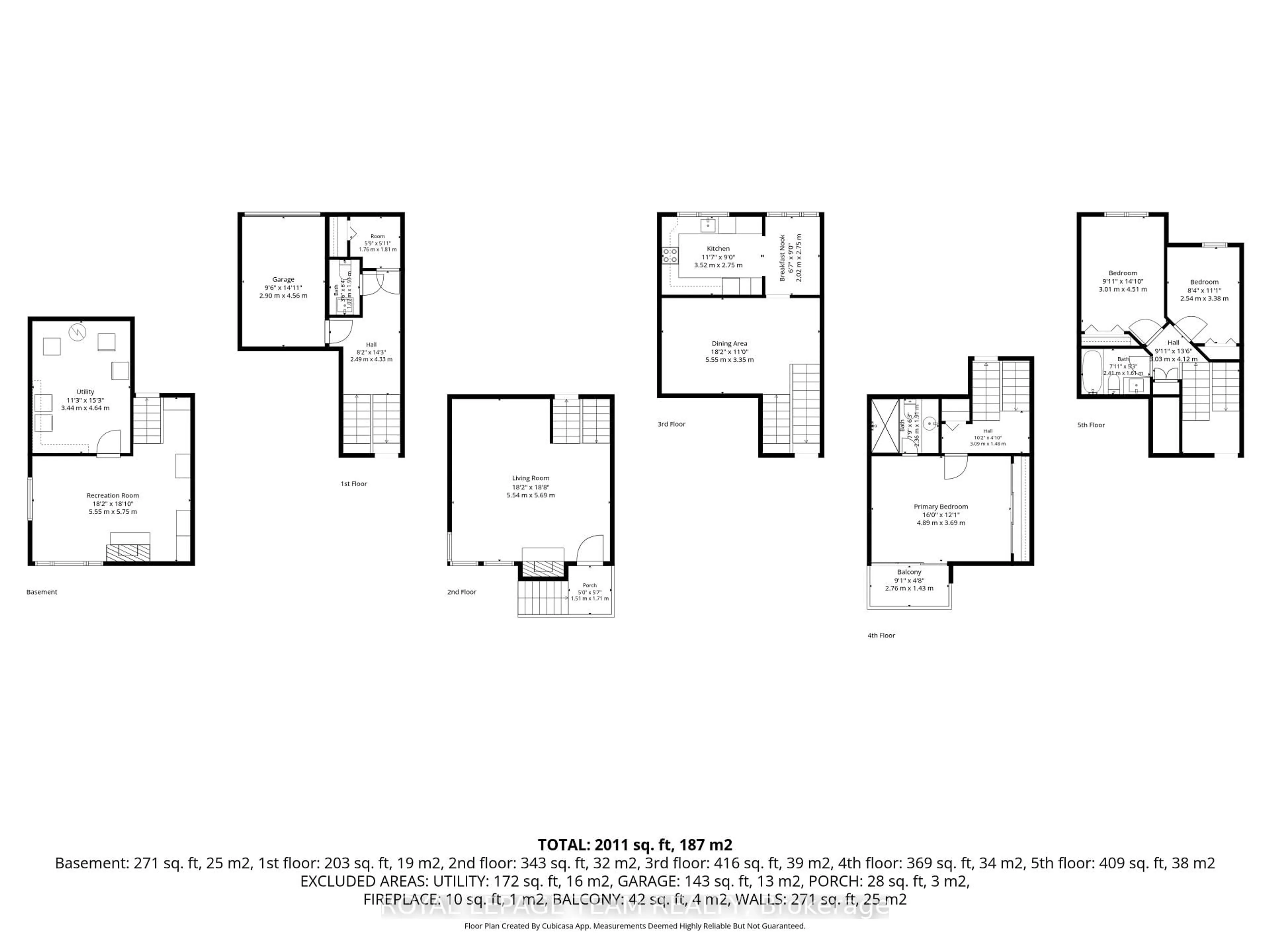 Floor plan for 625 Richmond Rd #6, Ottawa Ontario K2A 0G6