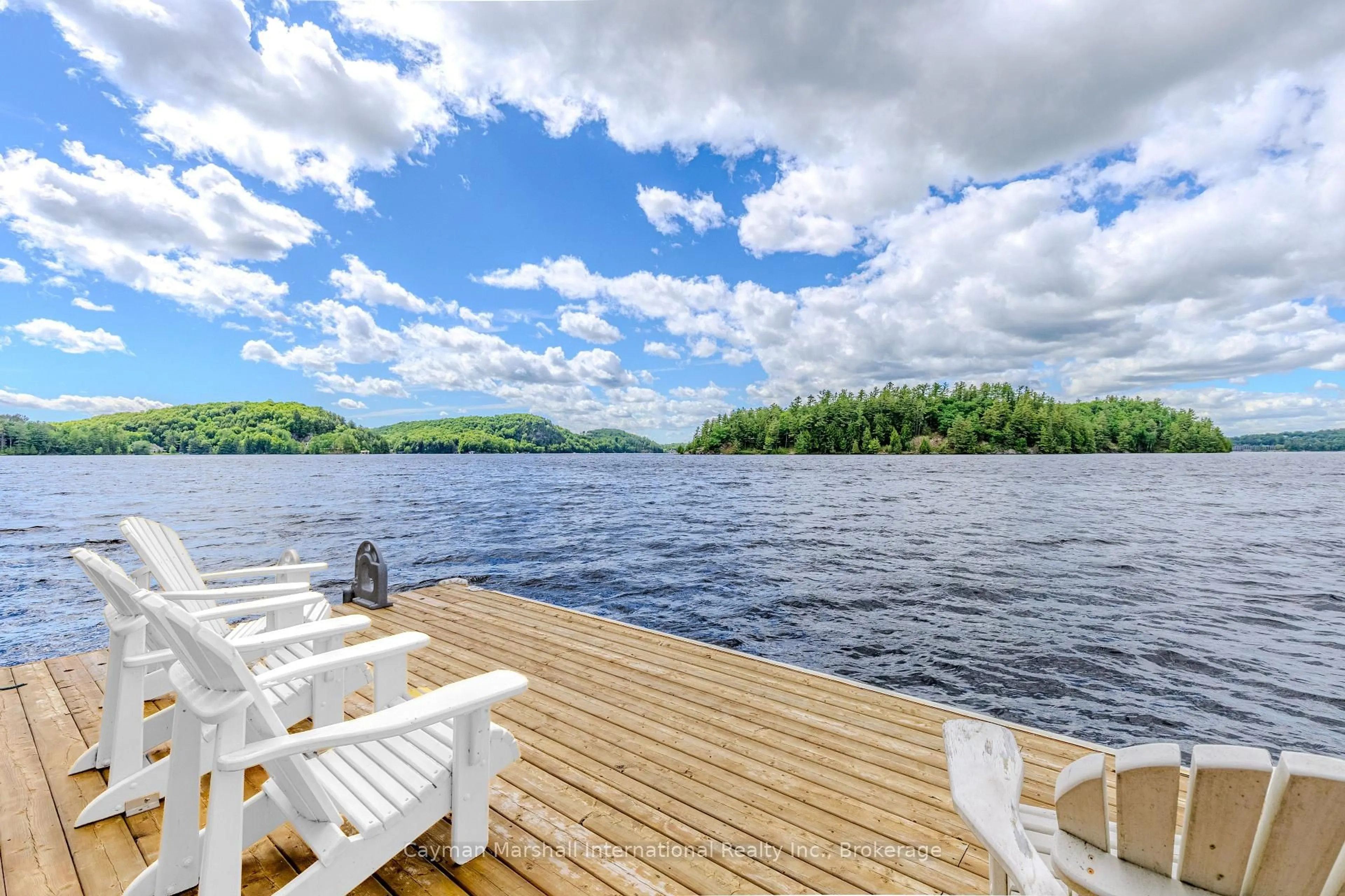 Patio, water/lake/river/ocean view for 59 Waters Edge Lane, Huntsville Ontario P1H 0H9