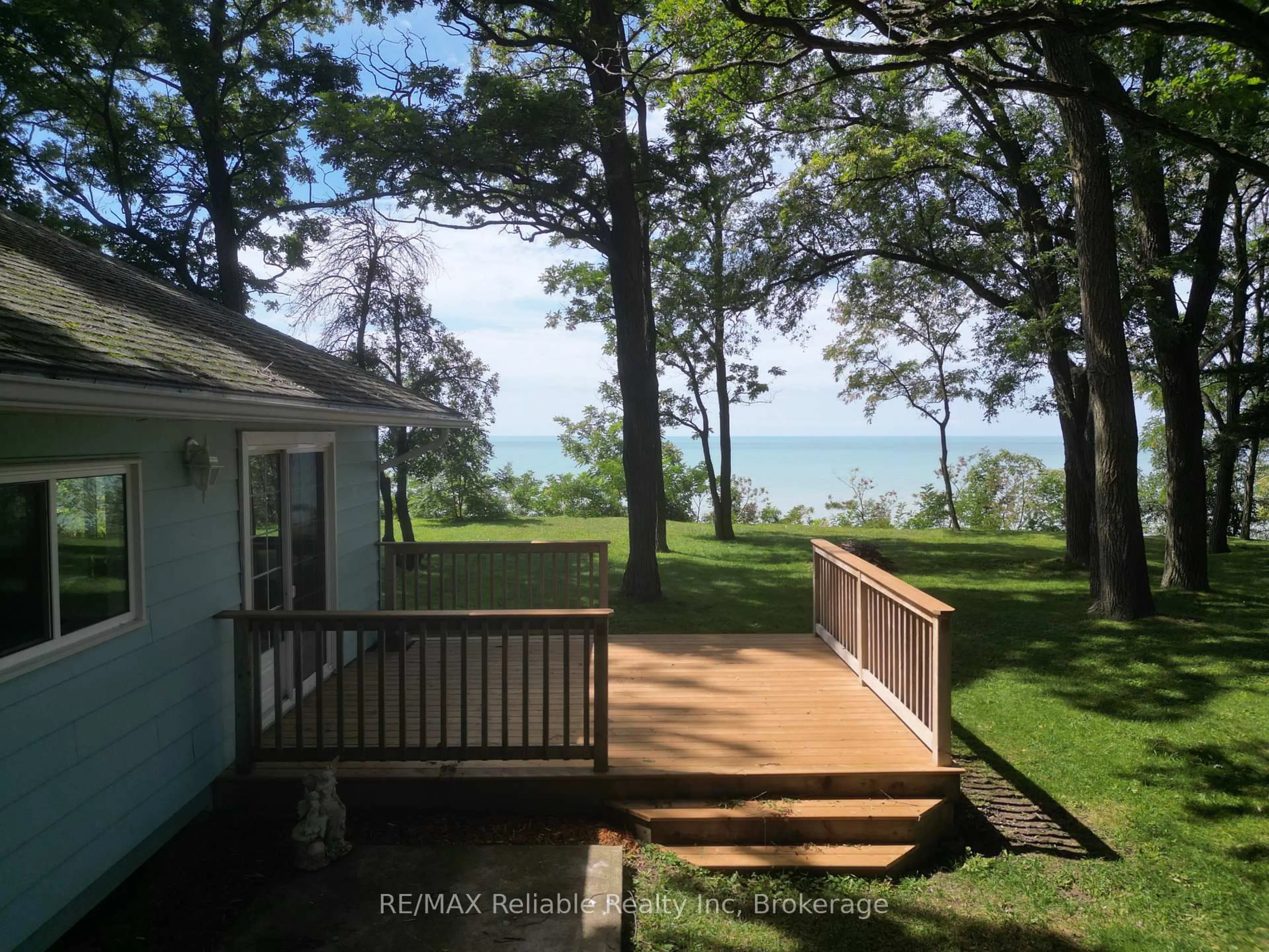 A pic from outside/outdoor area/front of a property/back of a property/a pic from drone, water/lake/river/ocean view for 77543 Melena Dr, Central Huron Ontario N0M 1G0