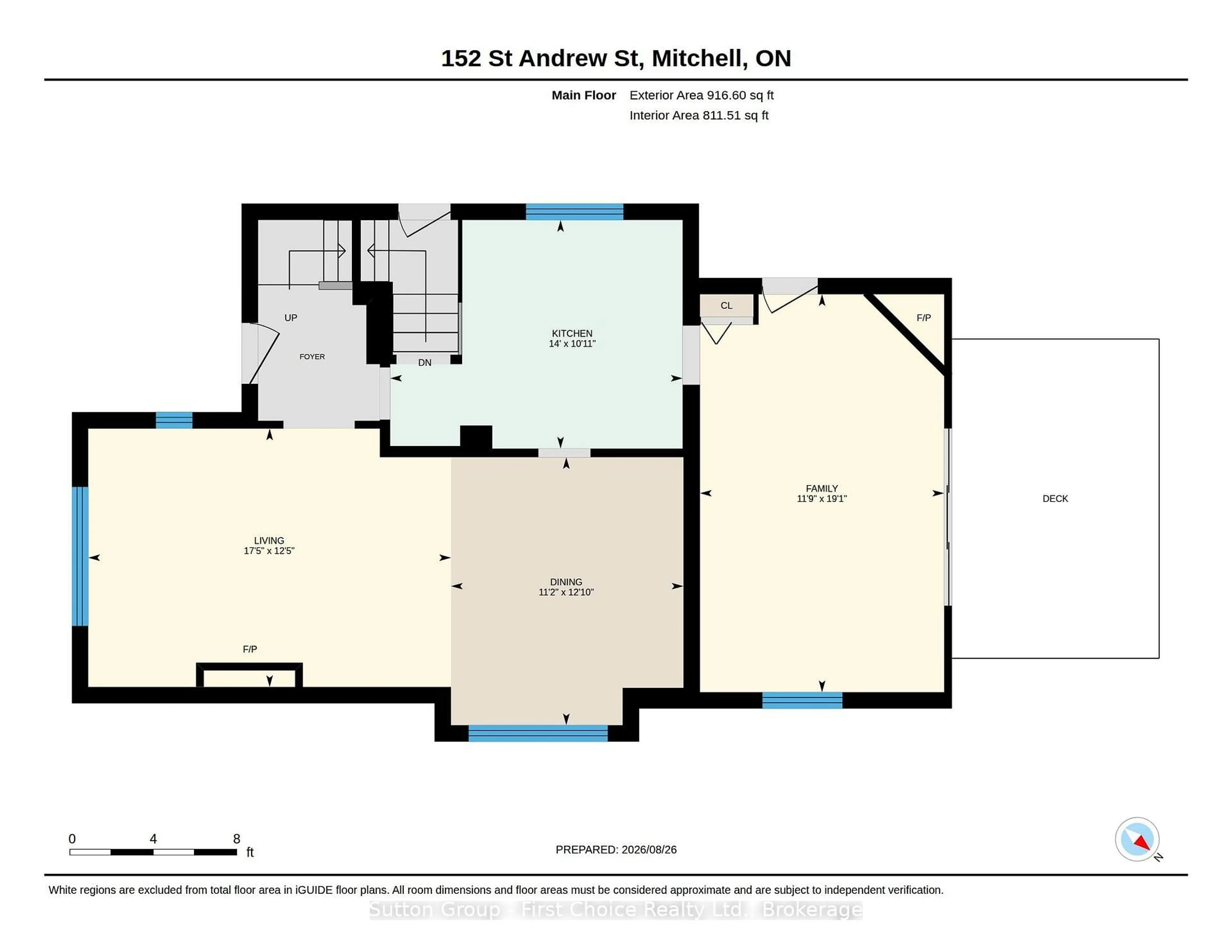 Floor plan for 152 St Andrew St, West Perth Ontario N0K 1N0
