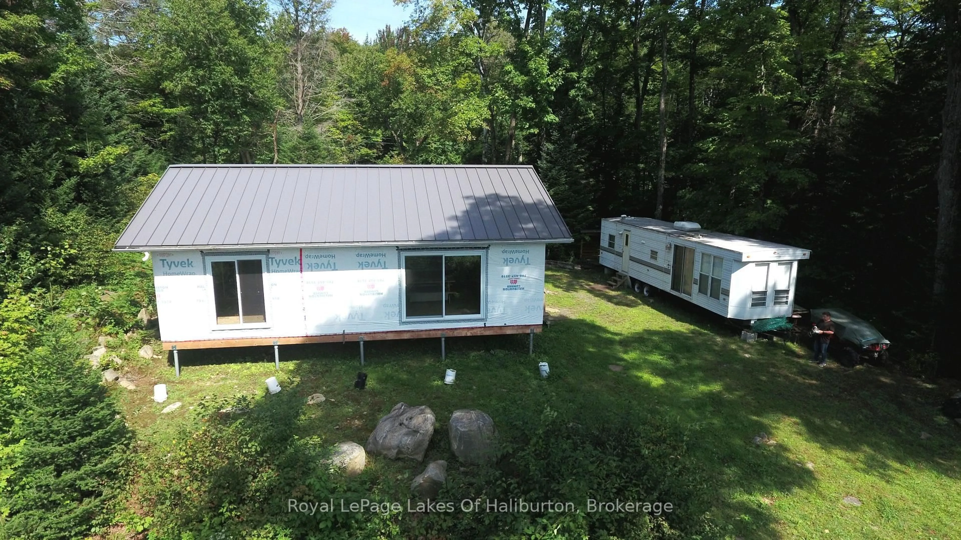 A pic from outside/outdoor area/front of a property/back of a property/a pic from drone, unknown for 1337 Irish Line Rd, Dysart et al Ontario K0M 1S0