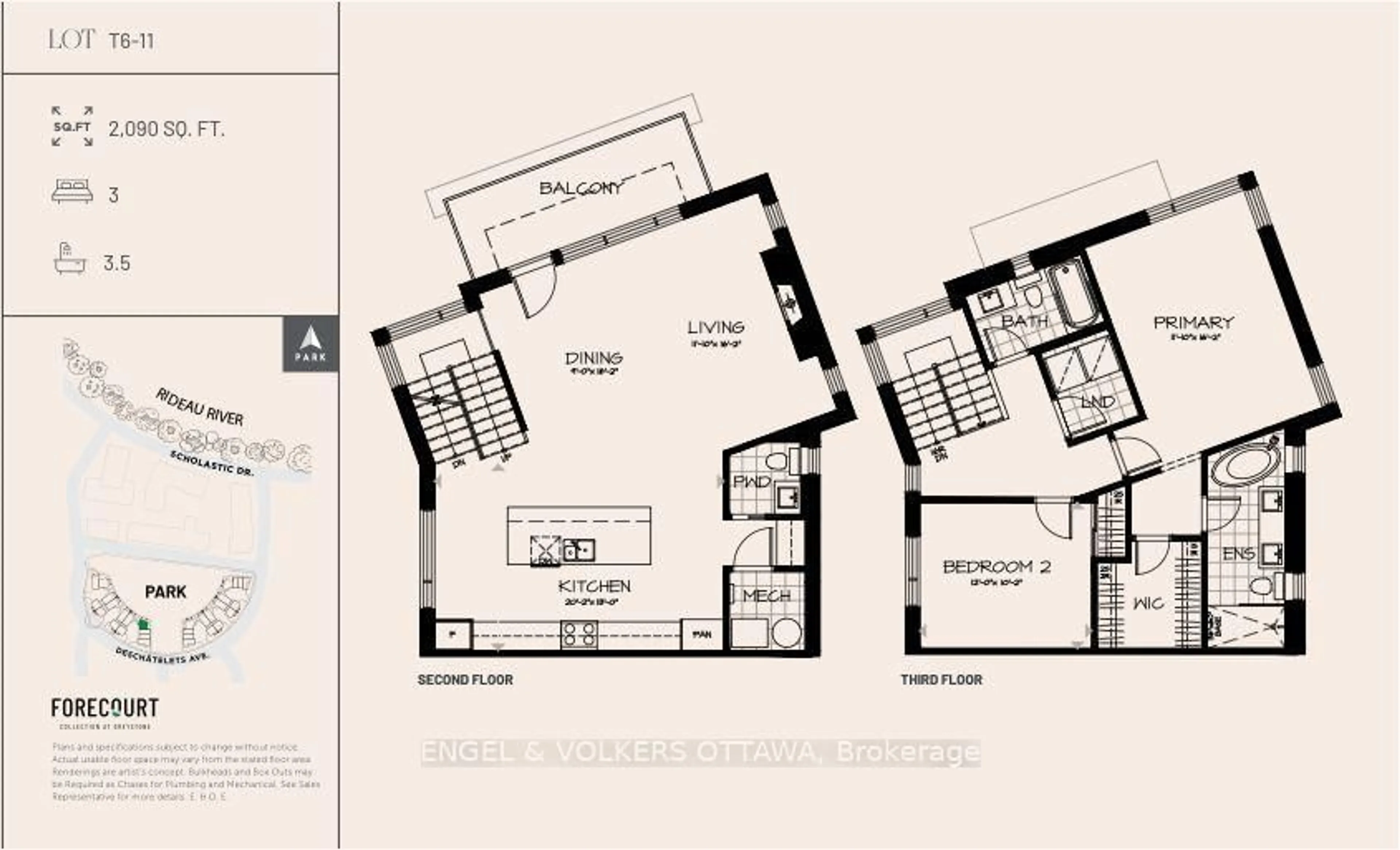 Floor plan for 309 Deschatelets Ave, Ottawa Ontario K1S 5Y1
