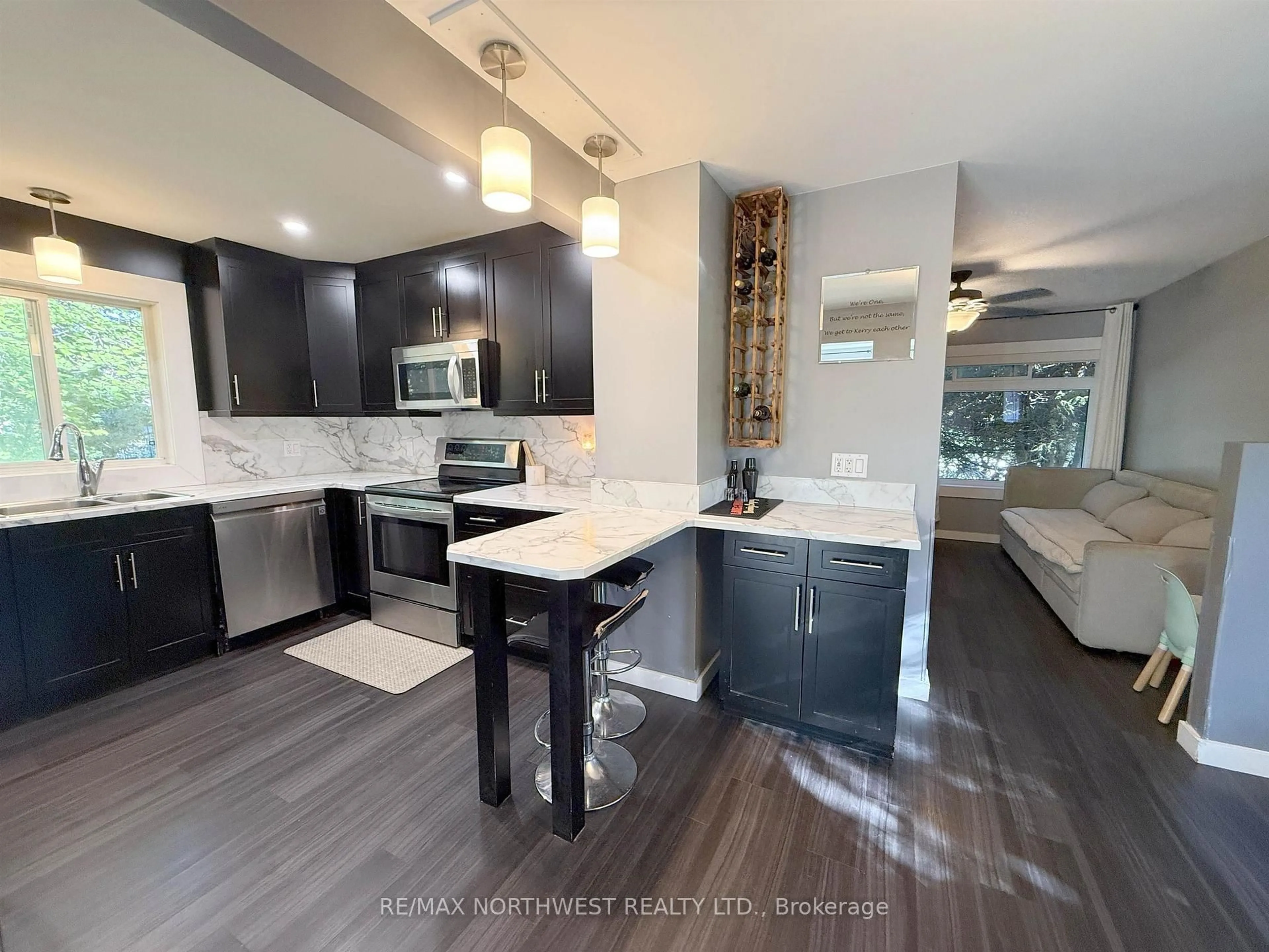 Open concept kitchen, unknown for 55 Norman Drive Dr, Kenora Ontario P9N 3T5