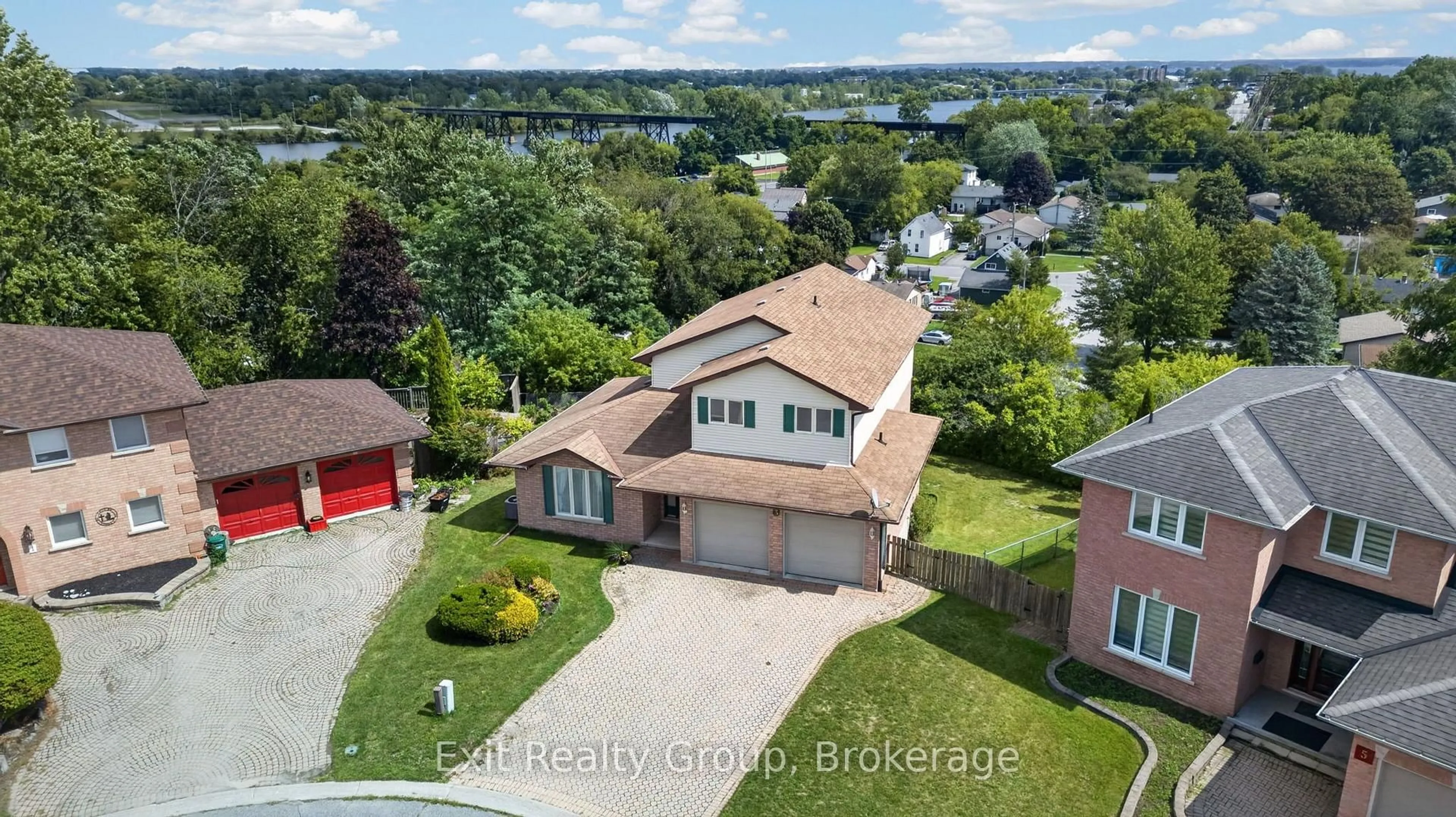 A pic from outside/outdoor area/front of a property/back of a property/a pic from drone, water/lake/river/ocean view for 3 Fleming Rd, Quinte West Ontario K8V 6P6