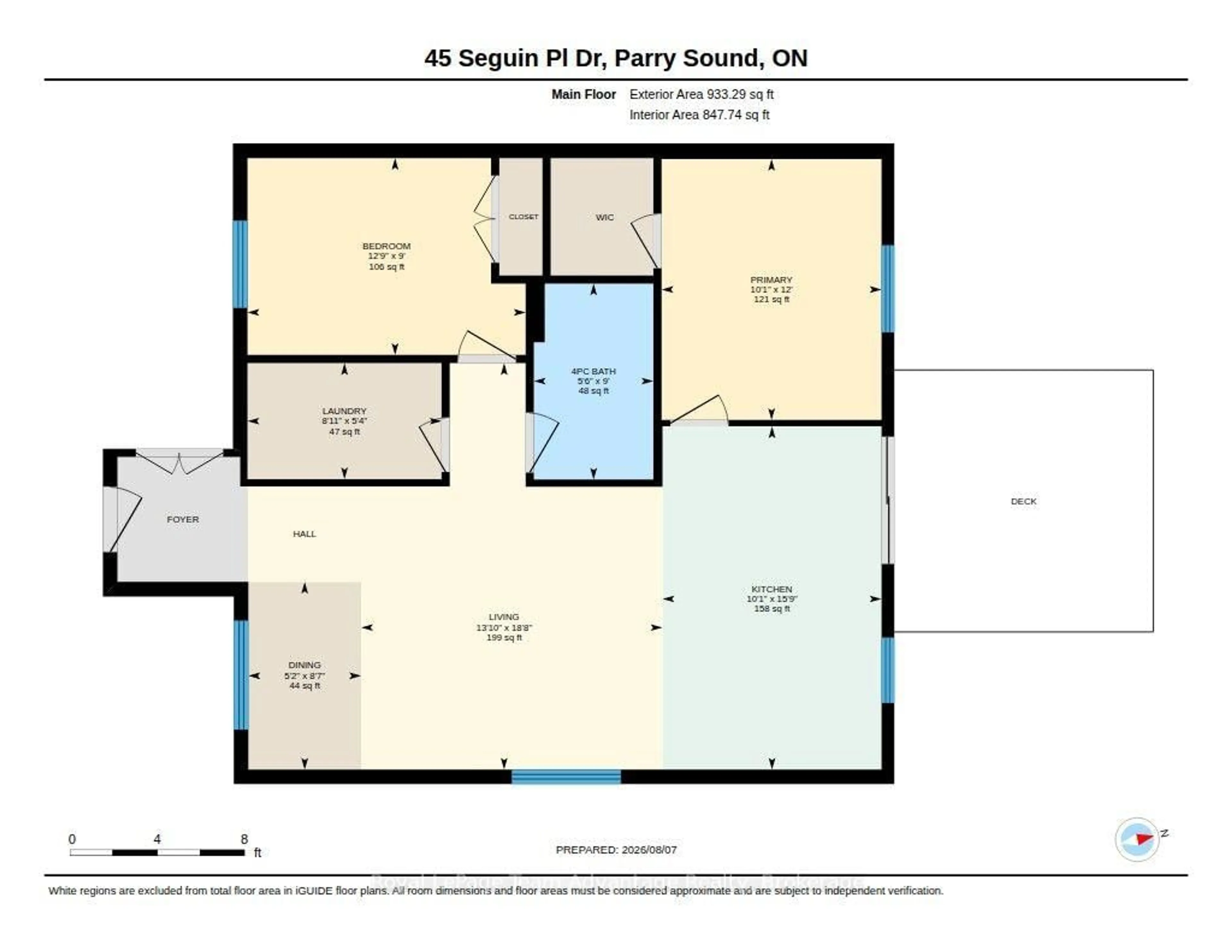 Floor plan for 45 Seguin Pl #5, Seguin Ontario P2A 2W8