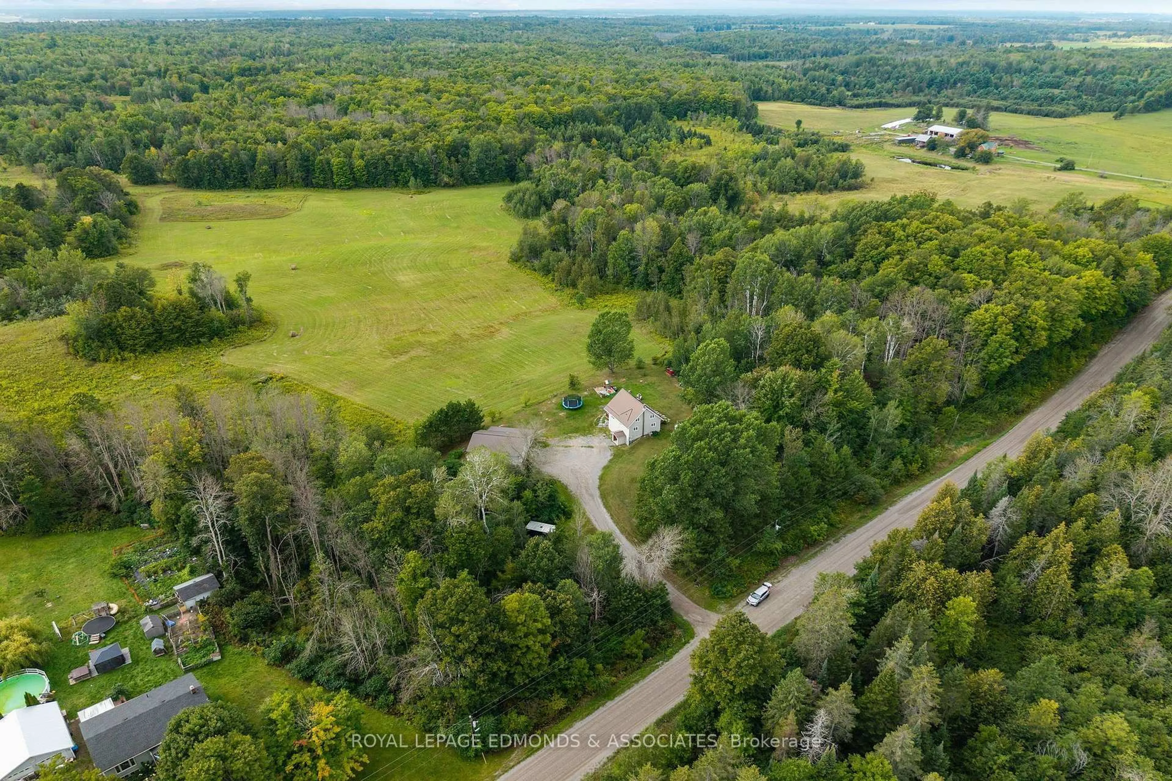A pic from outside/outdoor area/front of a property/back of a property/a pic from drone, forest/trees view for 135 Behm Line, Cobden Ontario K0J 1K0