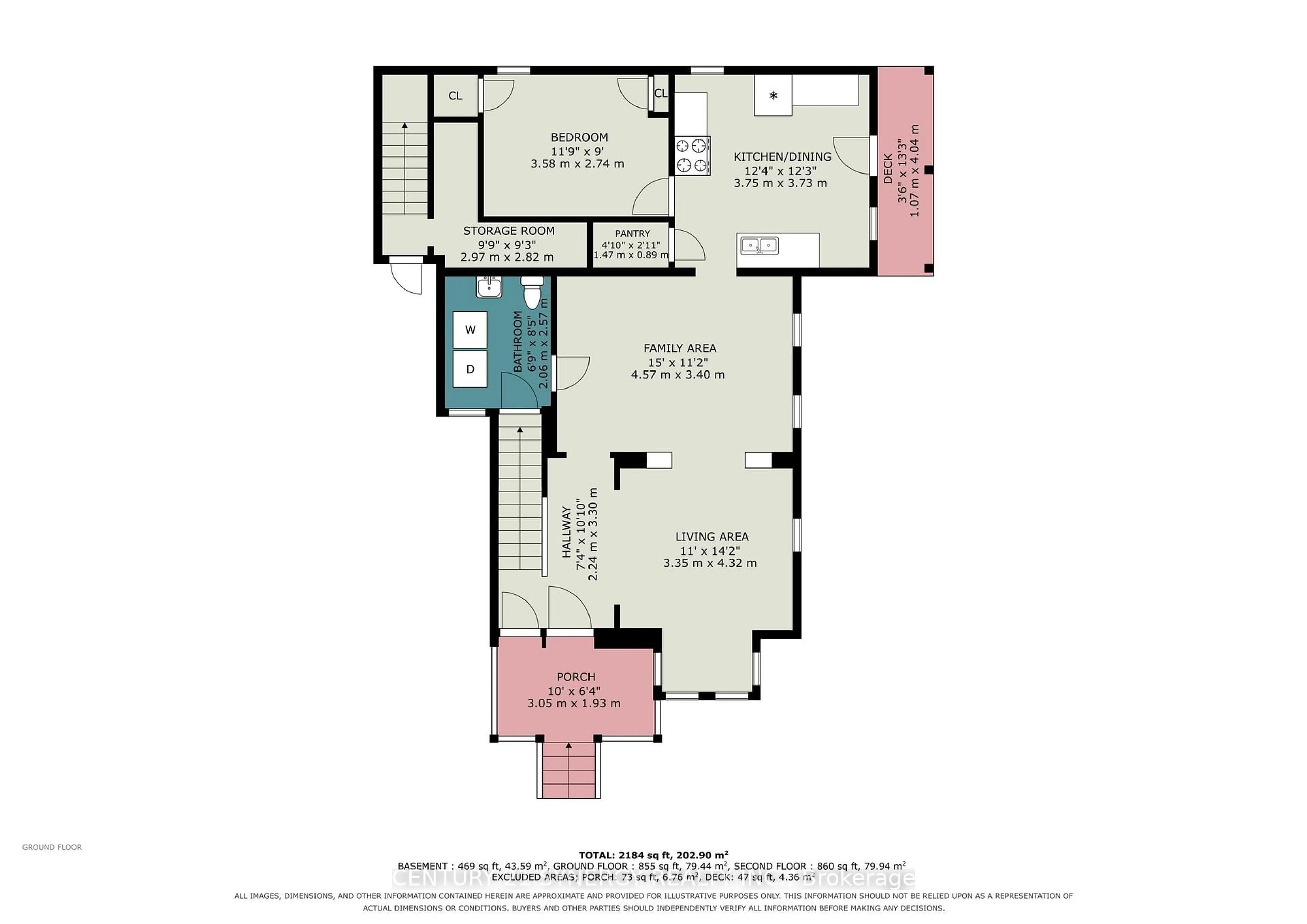 Floor plan for 37 Smiths Falls Ave, Smiths Falls Ontario K7A 3B2