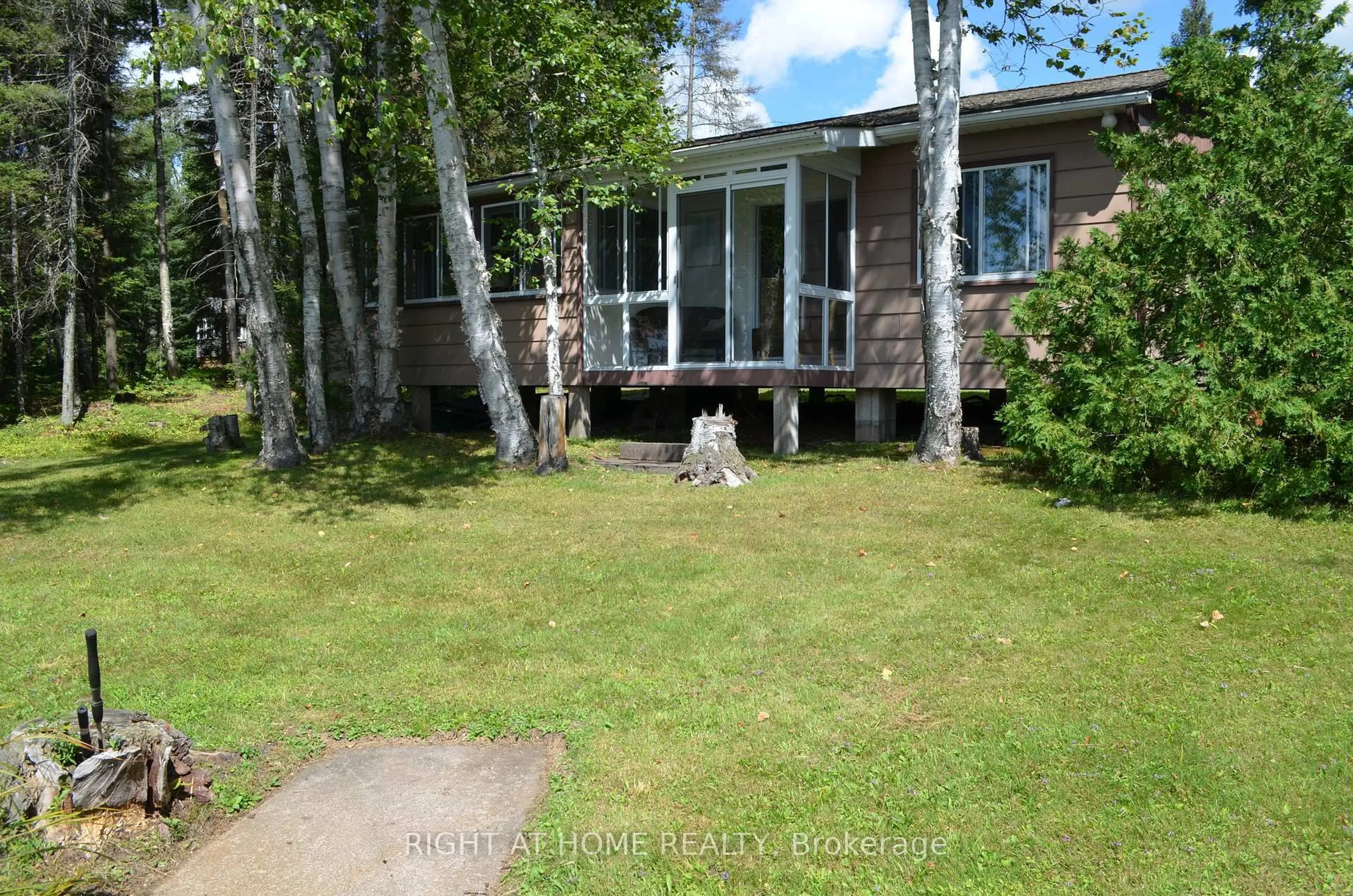 A pic from outside/outdoor area/front of a property/back of a property/a pic from drone, unknown for 37 Willards Lane, Parry Sound Remote Area Ontario P0A 1X0