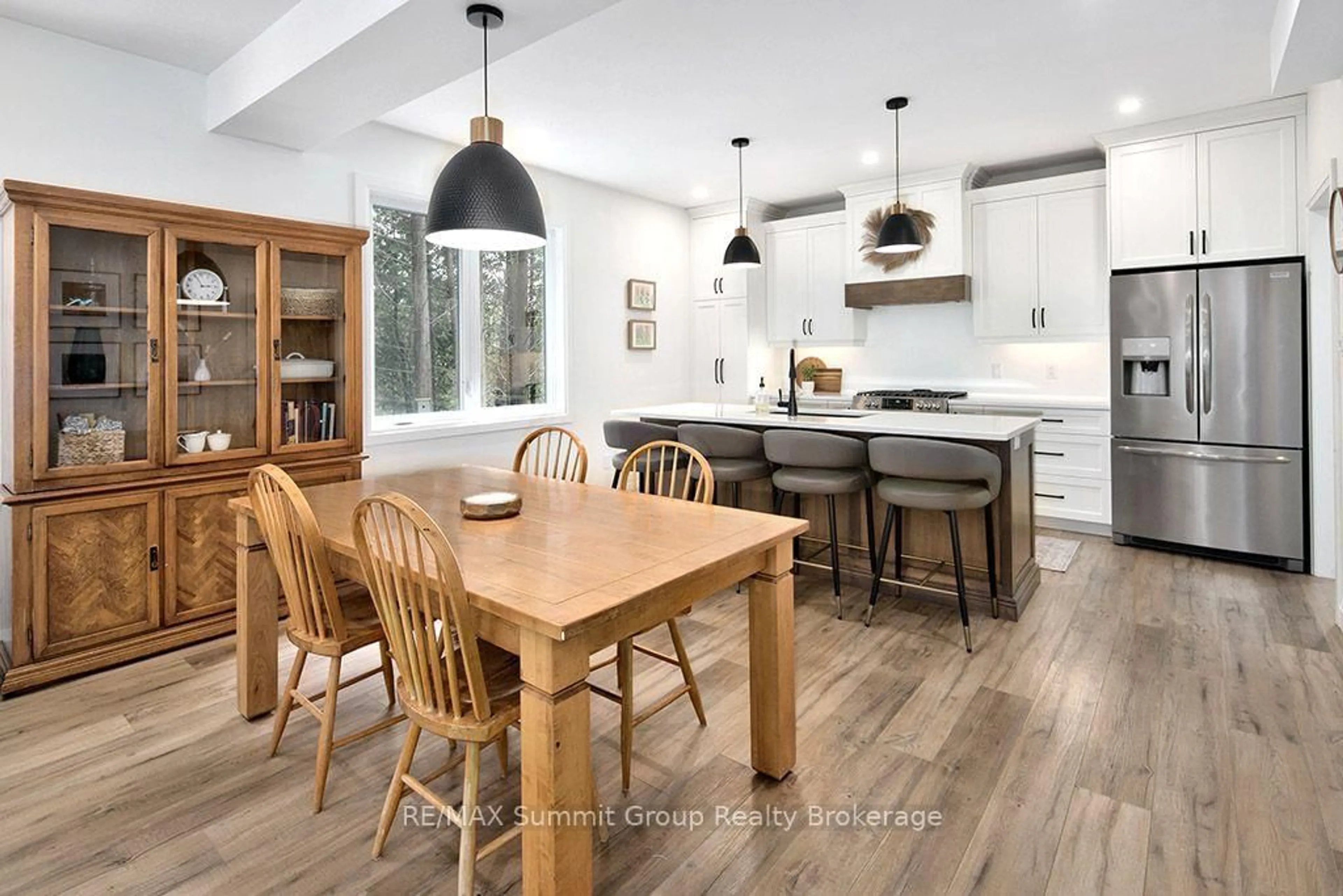 Open concept kitchen, wood/laminate floor for 444500 Concession Road 8, West Grey Ontario N0C 1H0