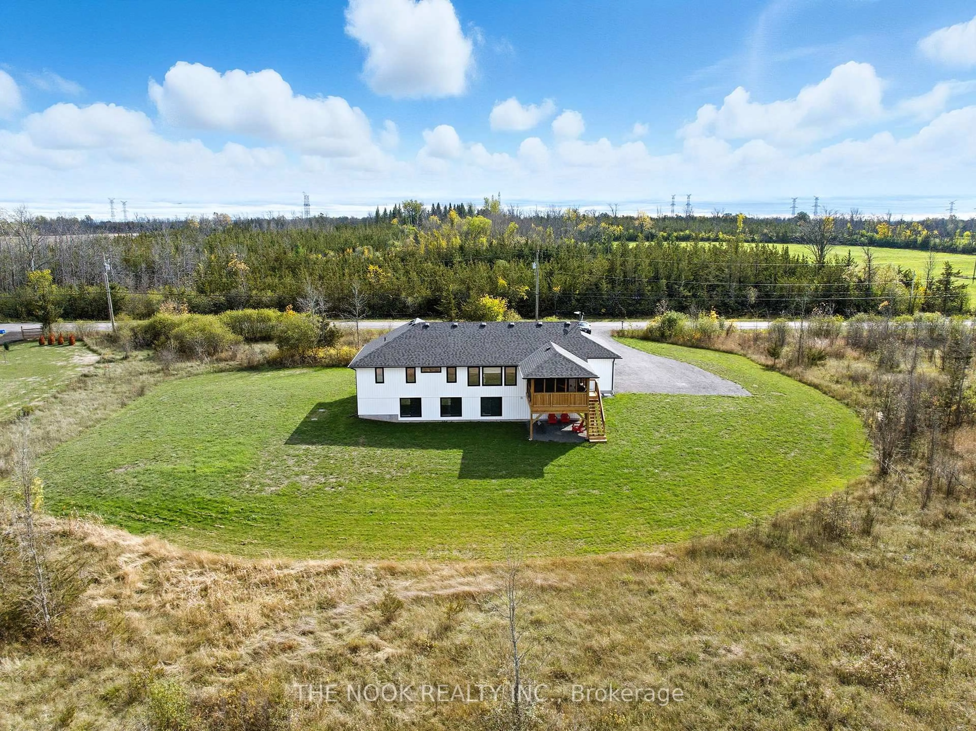A pic from outside/outdoor area/front of a property/back of a property/a pic from drone, building for 3557 Blessington Rd, Shannonville Ontario K0K 2N0