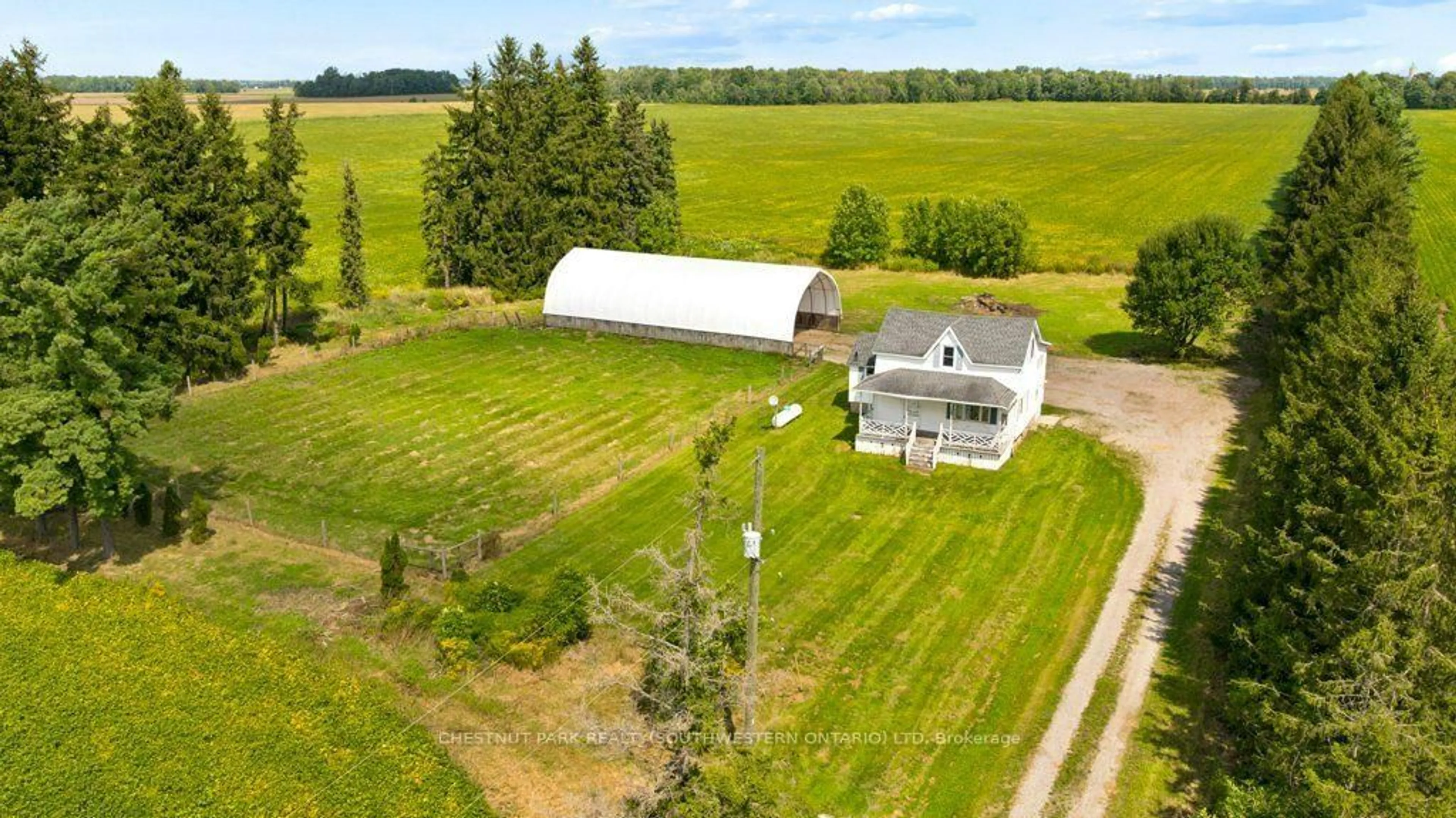 A pic from outside/outdoor area/front of a property/back of a property/a pic from drone, building for 5480 42 Line, West Perth Ontario N0K 1N0
