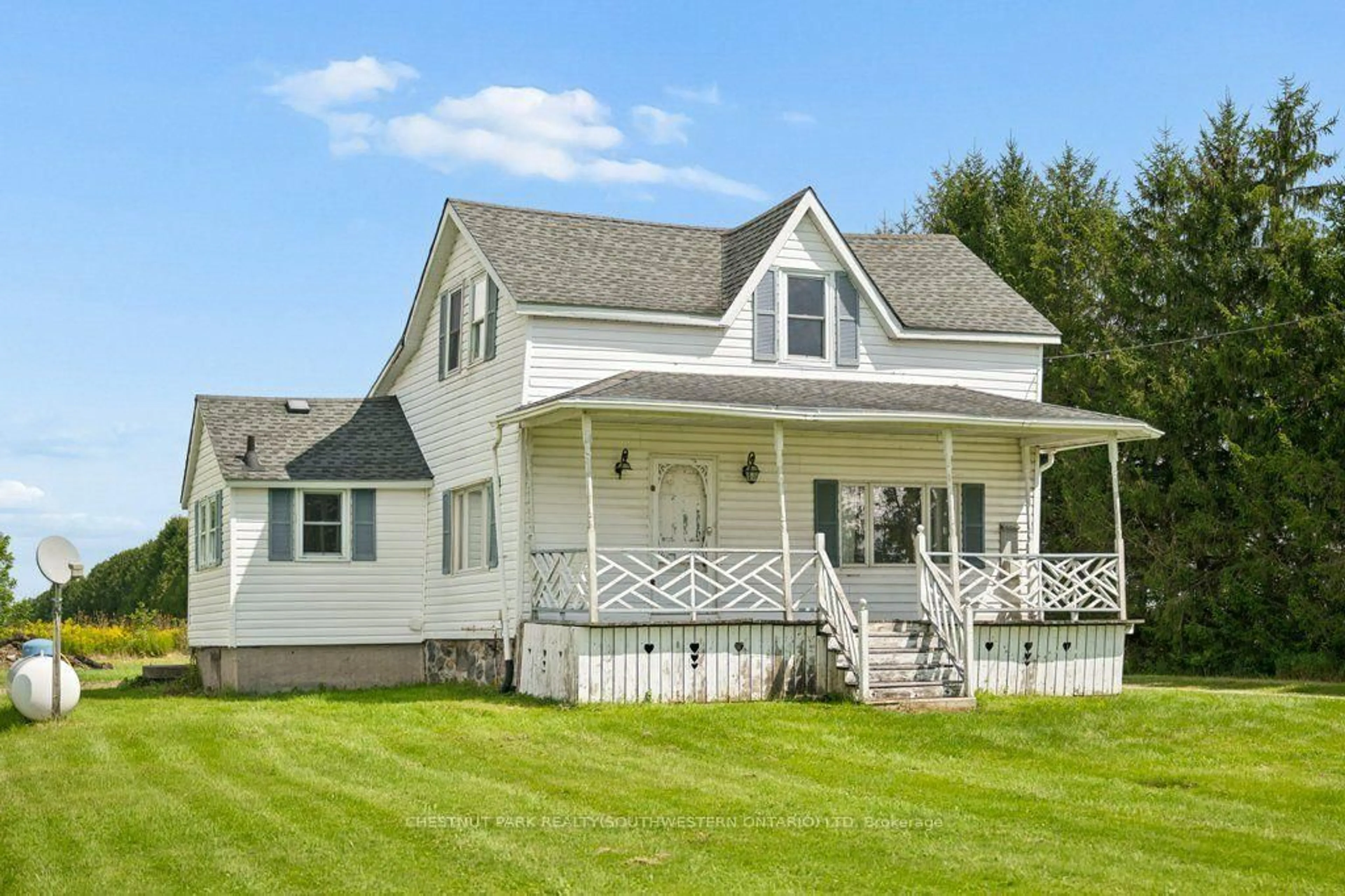 Home with vinyl exterior material, street for 5480 42 Line, West Perth Ontario N0K 1N0