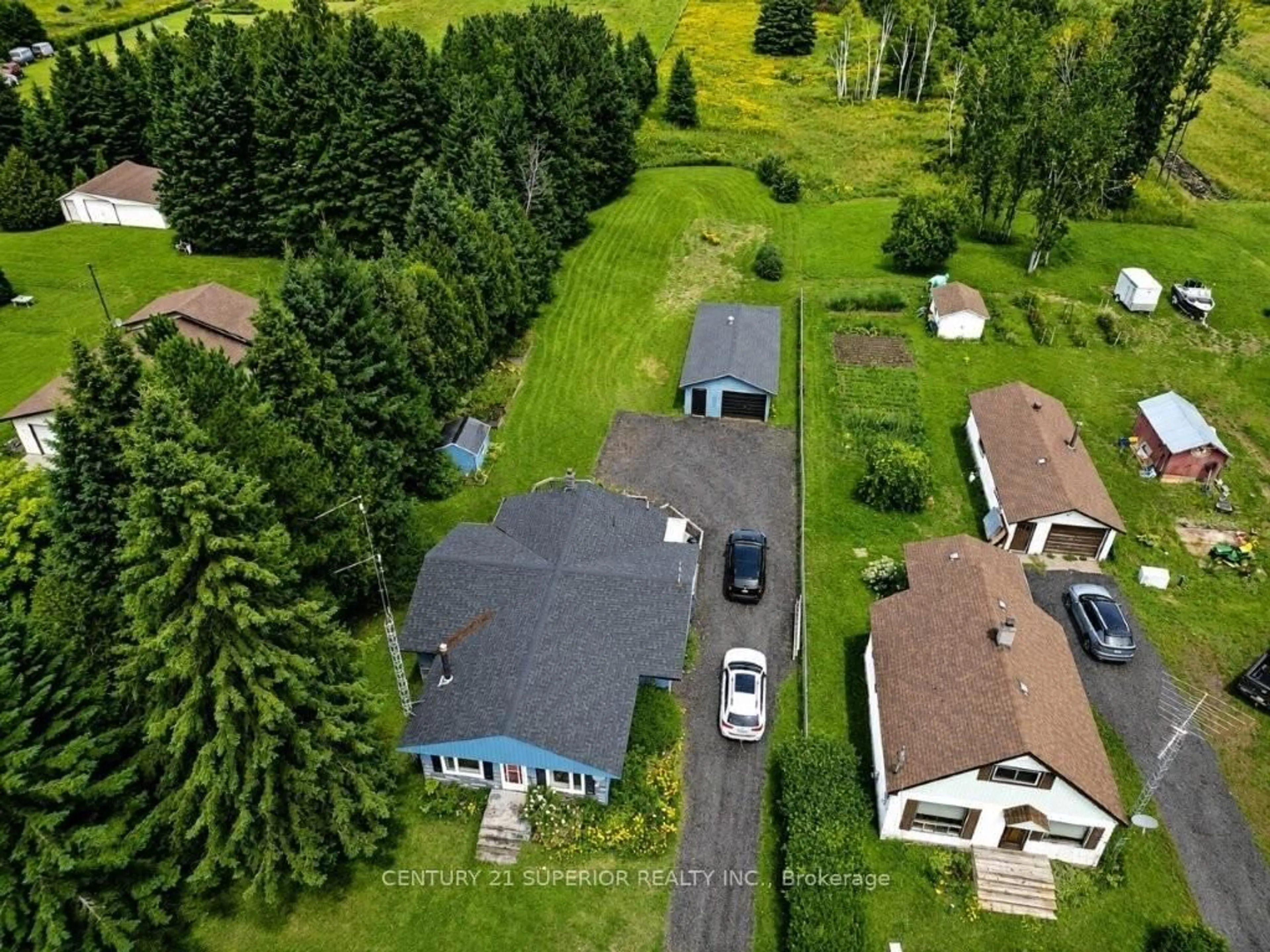 A pic from outside/outdoor area/front of a property/back of a property/a pic from drone, unknown for 119 HWY 582, Thunder Bay Remote Area Ontario P0T 2K0
