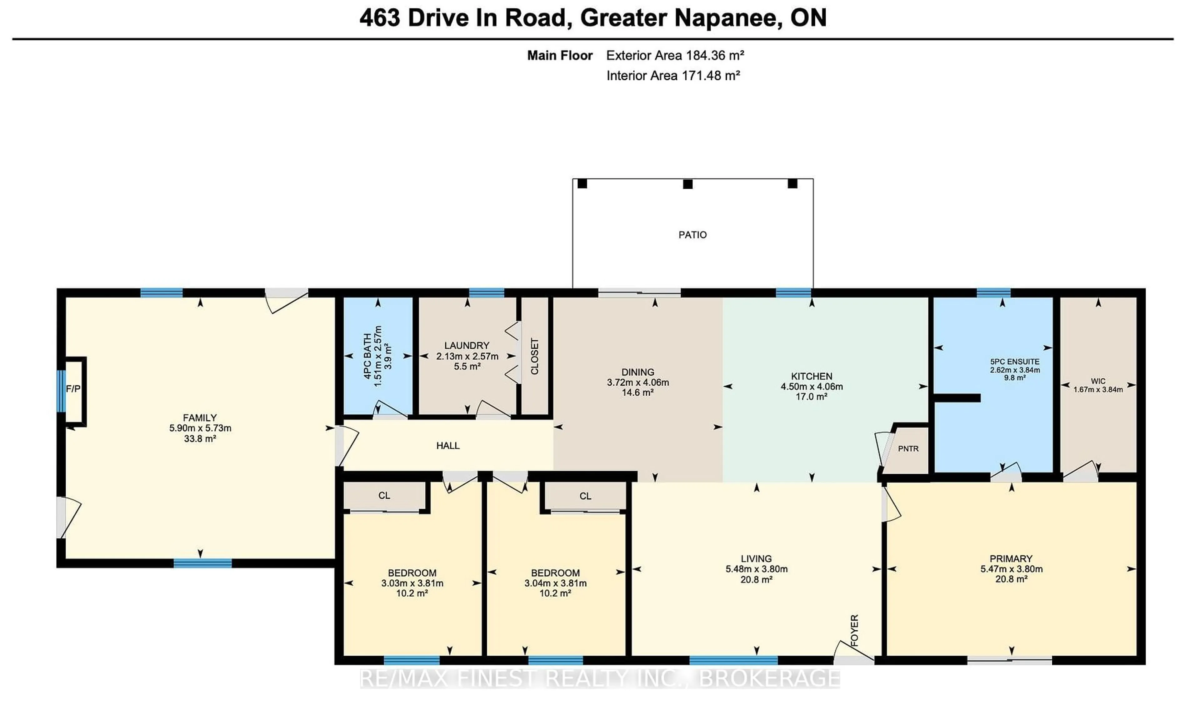 Floor plan for 463 Drive In Rd, Greater Napanee Ontario K7R 3L1