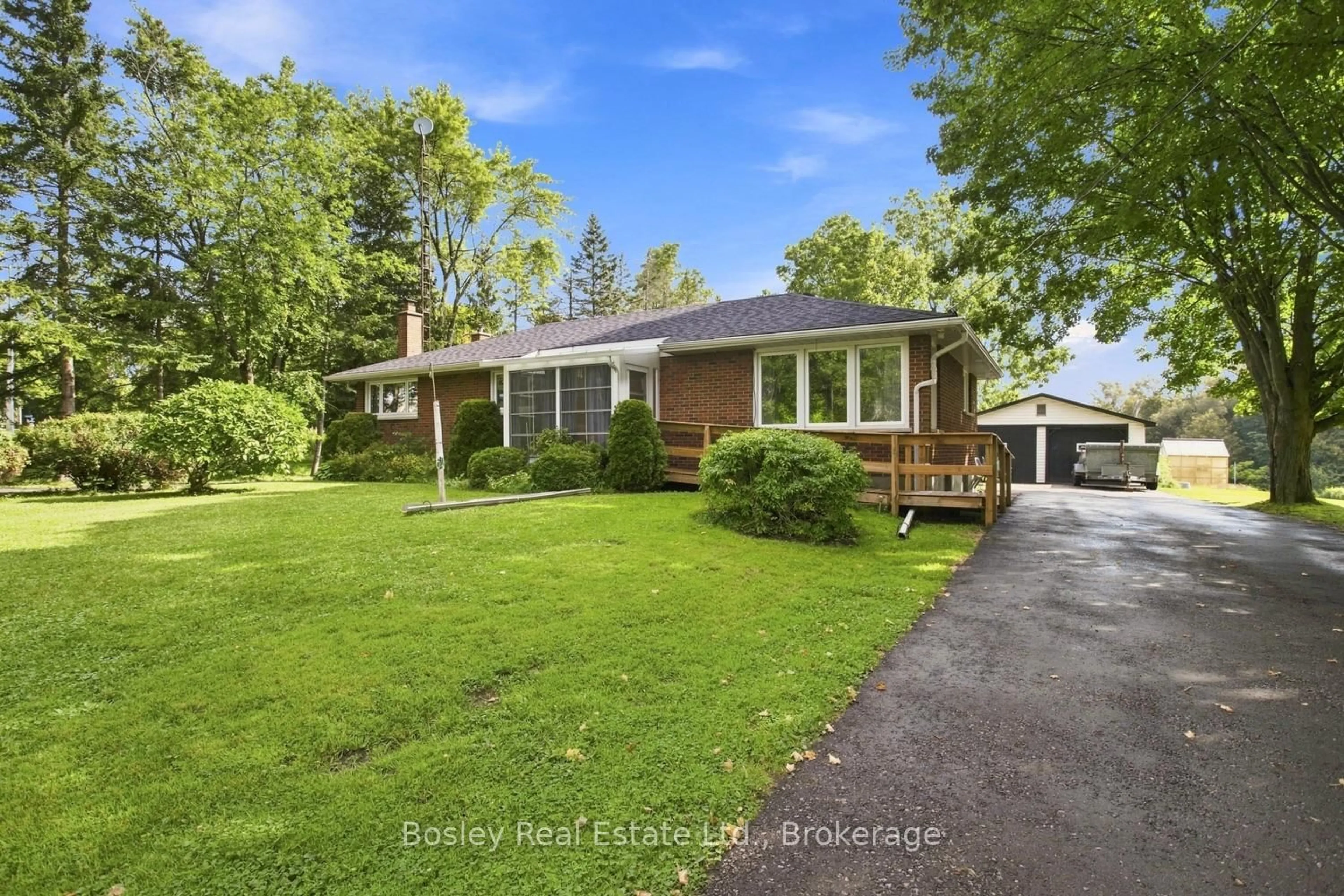 A pic from outside/outdoor area/front of a property/back of a property/a pic from drone, street for 3241 Harwood Rd, Hamilton Township Ontario K0K 1C0