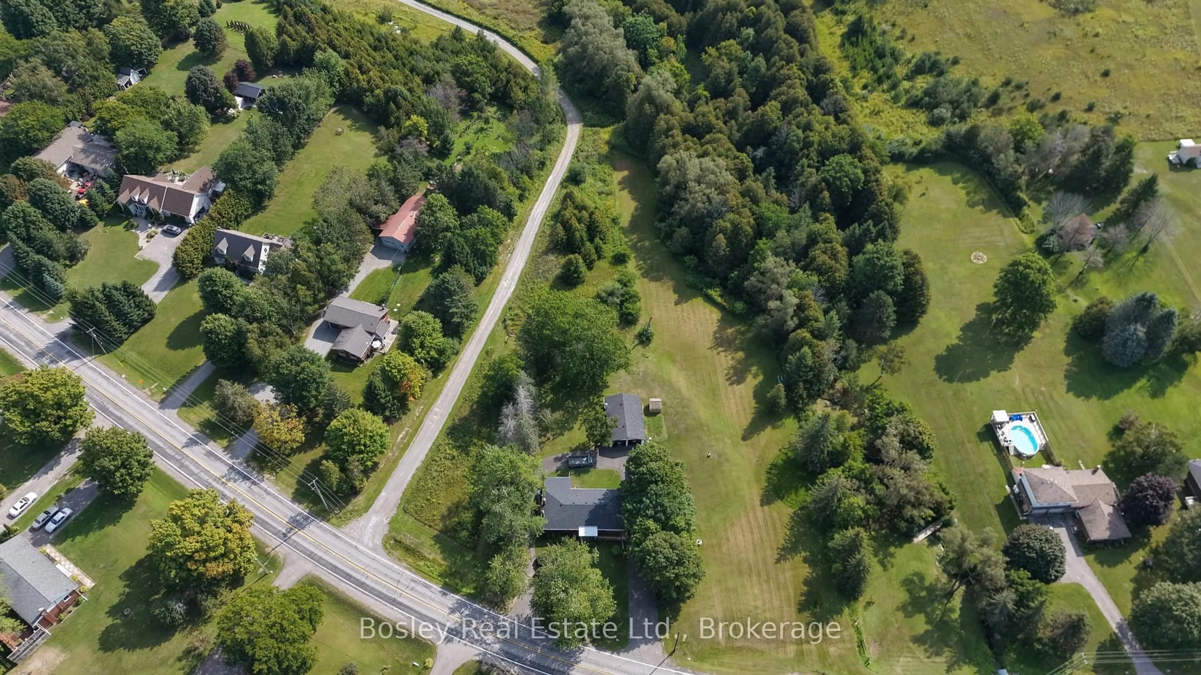 A pic from outside/outdoor area/front of a property/back of a property/a pic from drone, street for 3241 Harwood Rd, Hamilton Township Ontario K0K 1C0