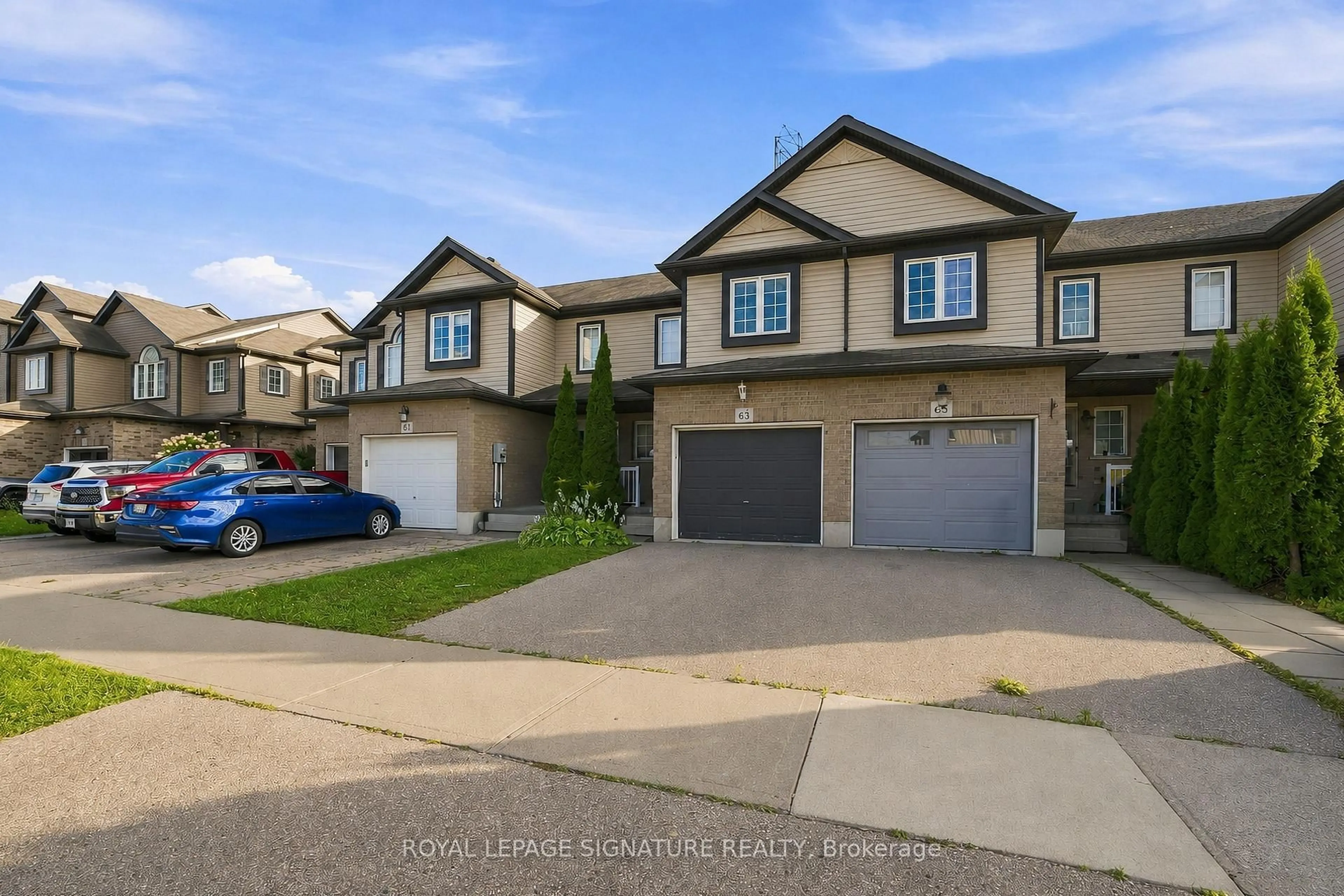 A pic from outside/outdoor area/front of a property/back of a property/a pic from drone, street for 63 Sorrento St, Kitchener Ontario N2R 0A4