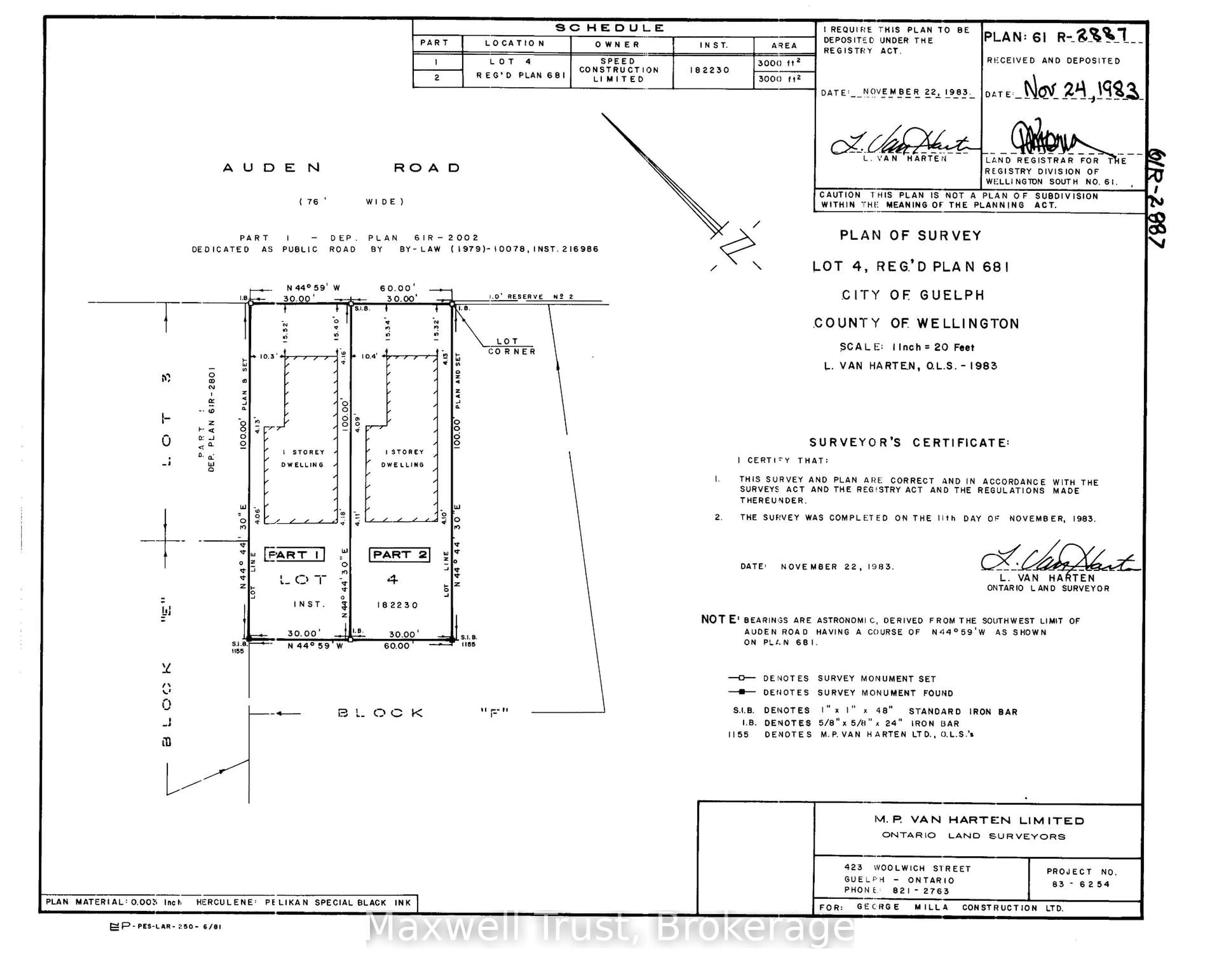 Floor plan for 246 Auden Rd, Guelph Ontario N1E 6R4